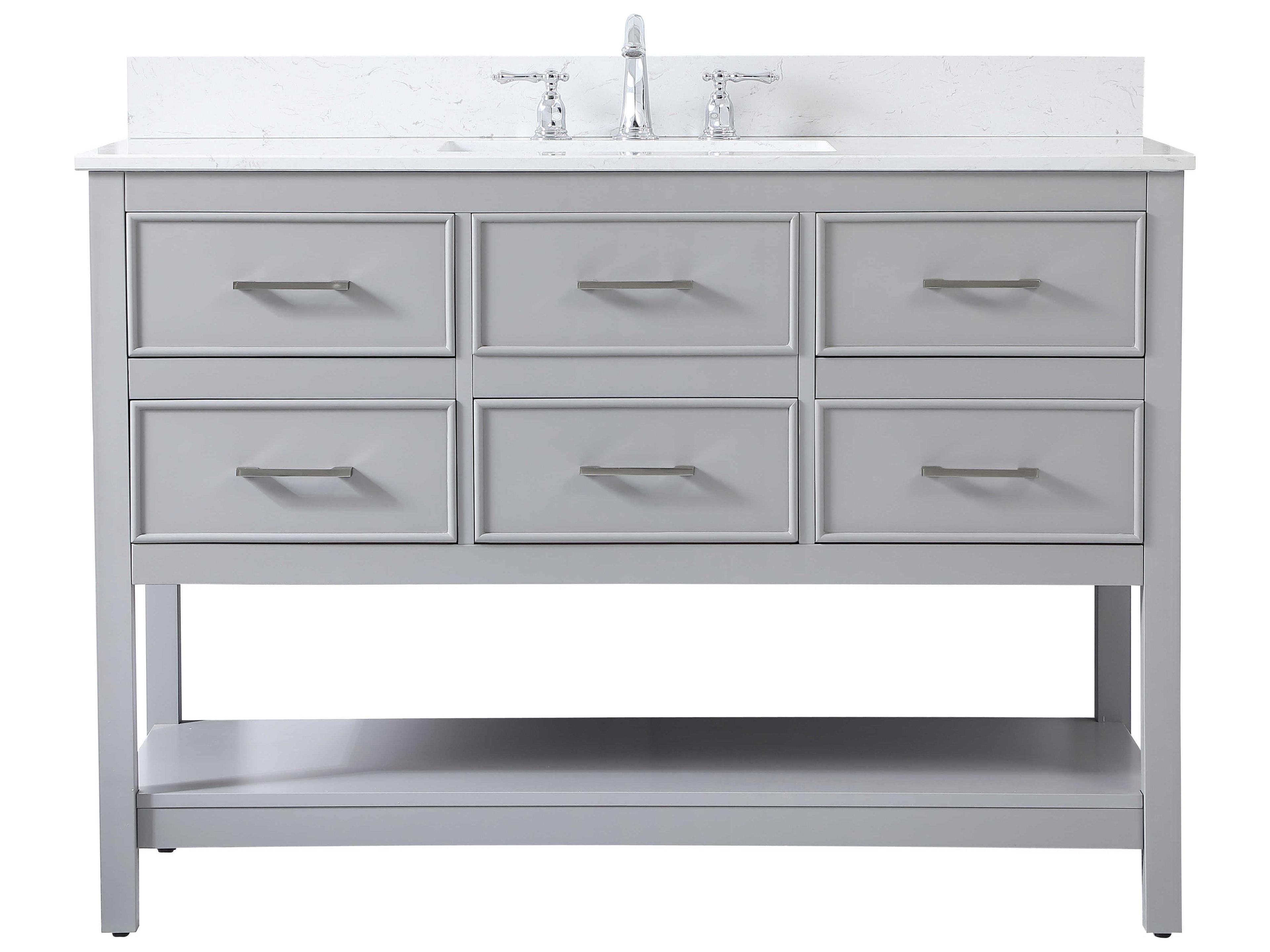 Sinclaire Gray 48" Vanity with Backsplash