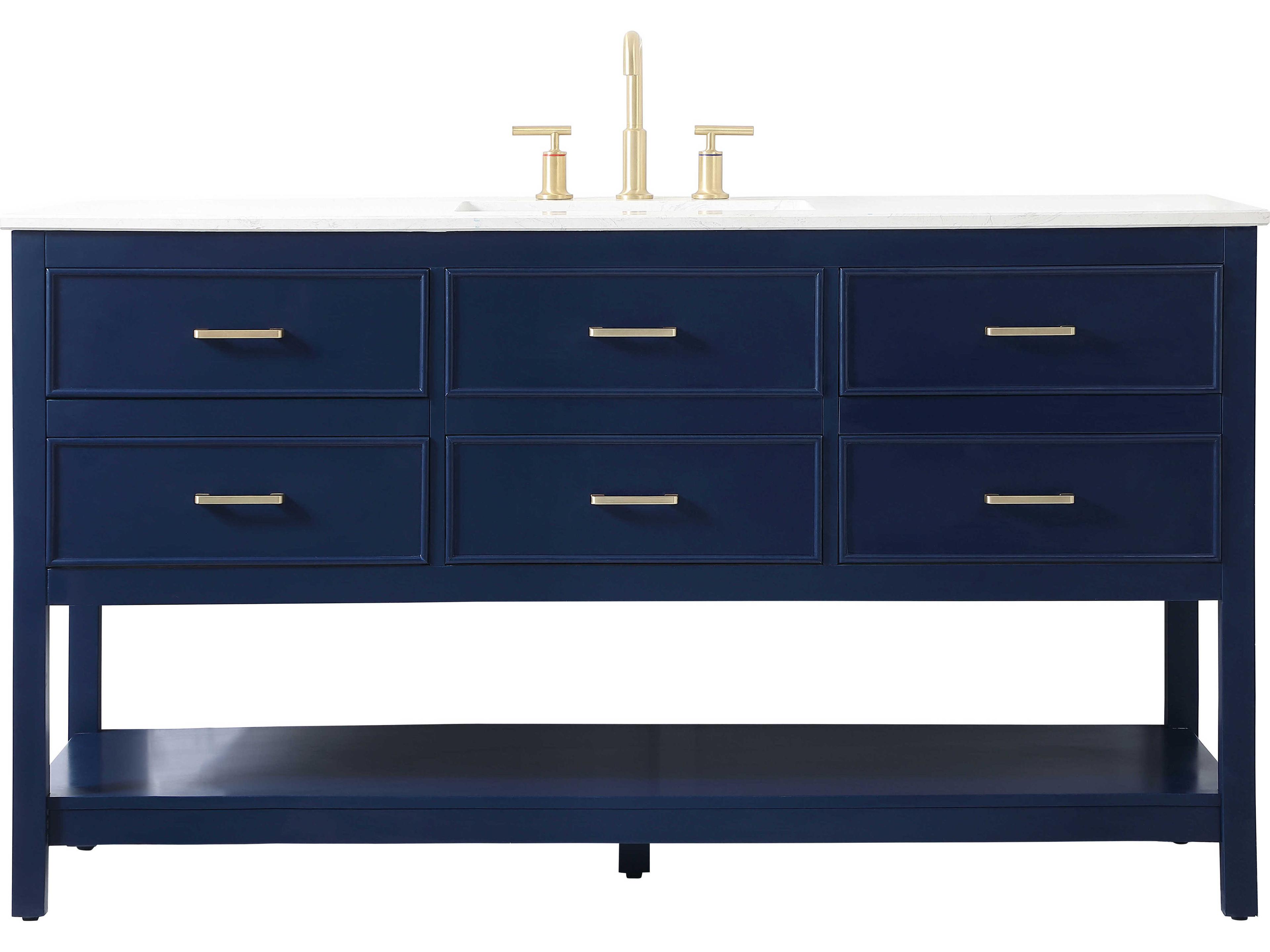 Sinclaire Blue 60" Vanity