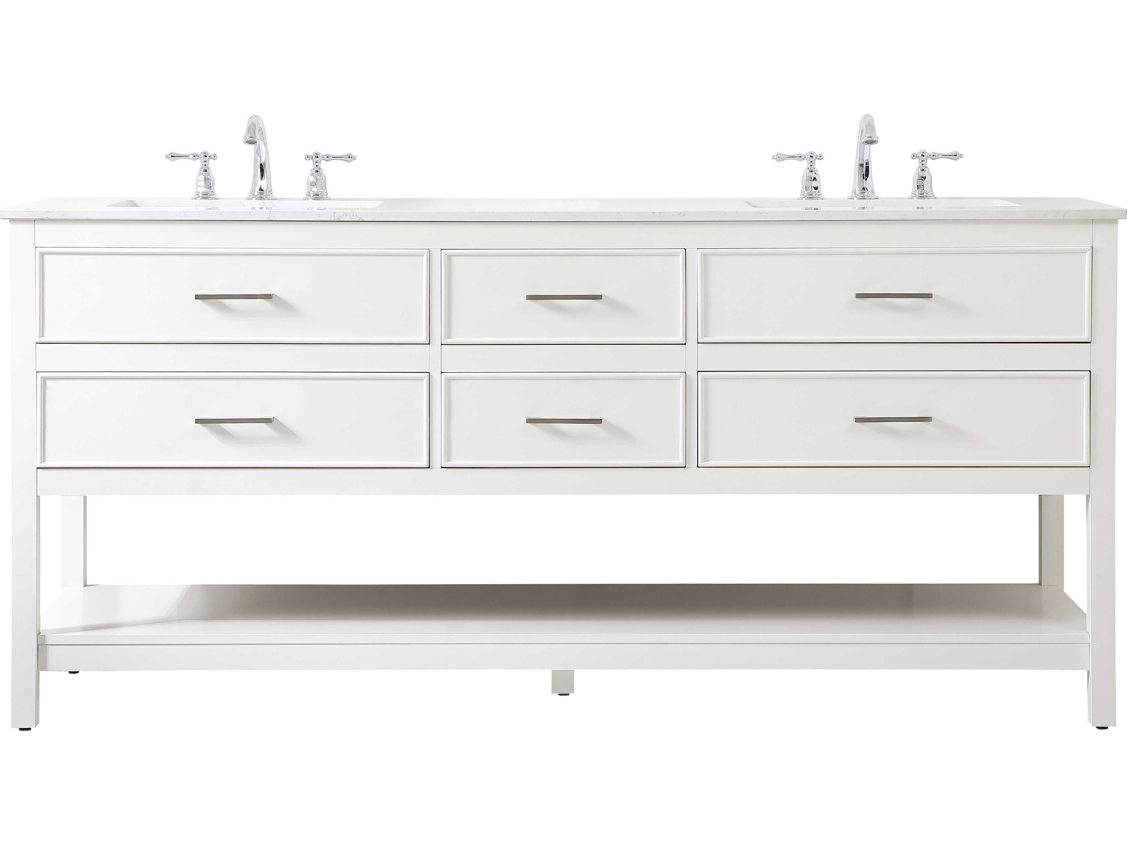 Sinclaire White 72" Vanity