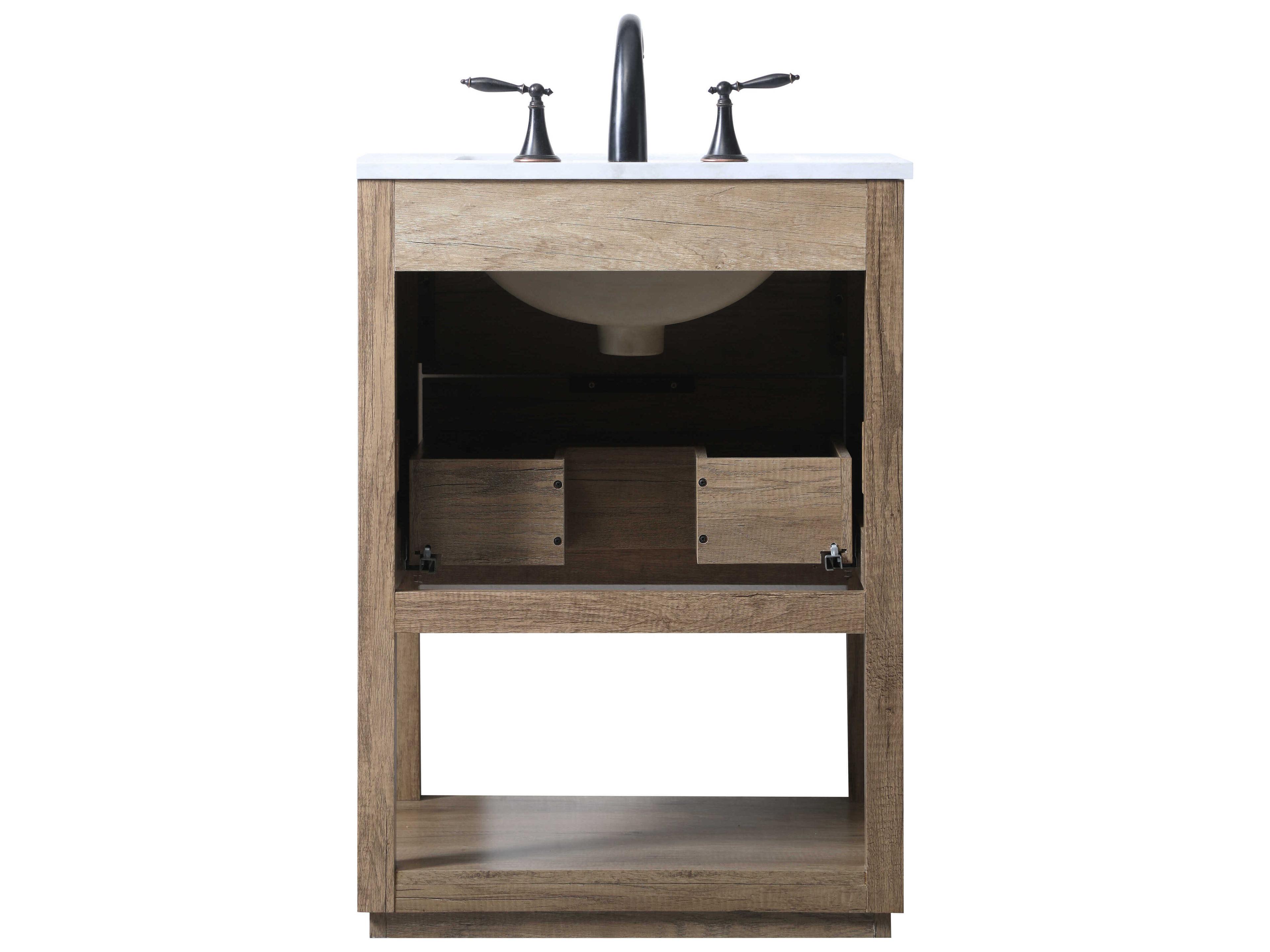 Elegant Lighting Larkin Natural Oak Vanity