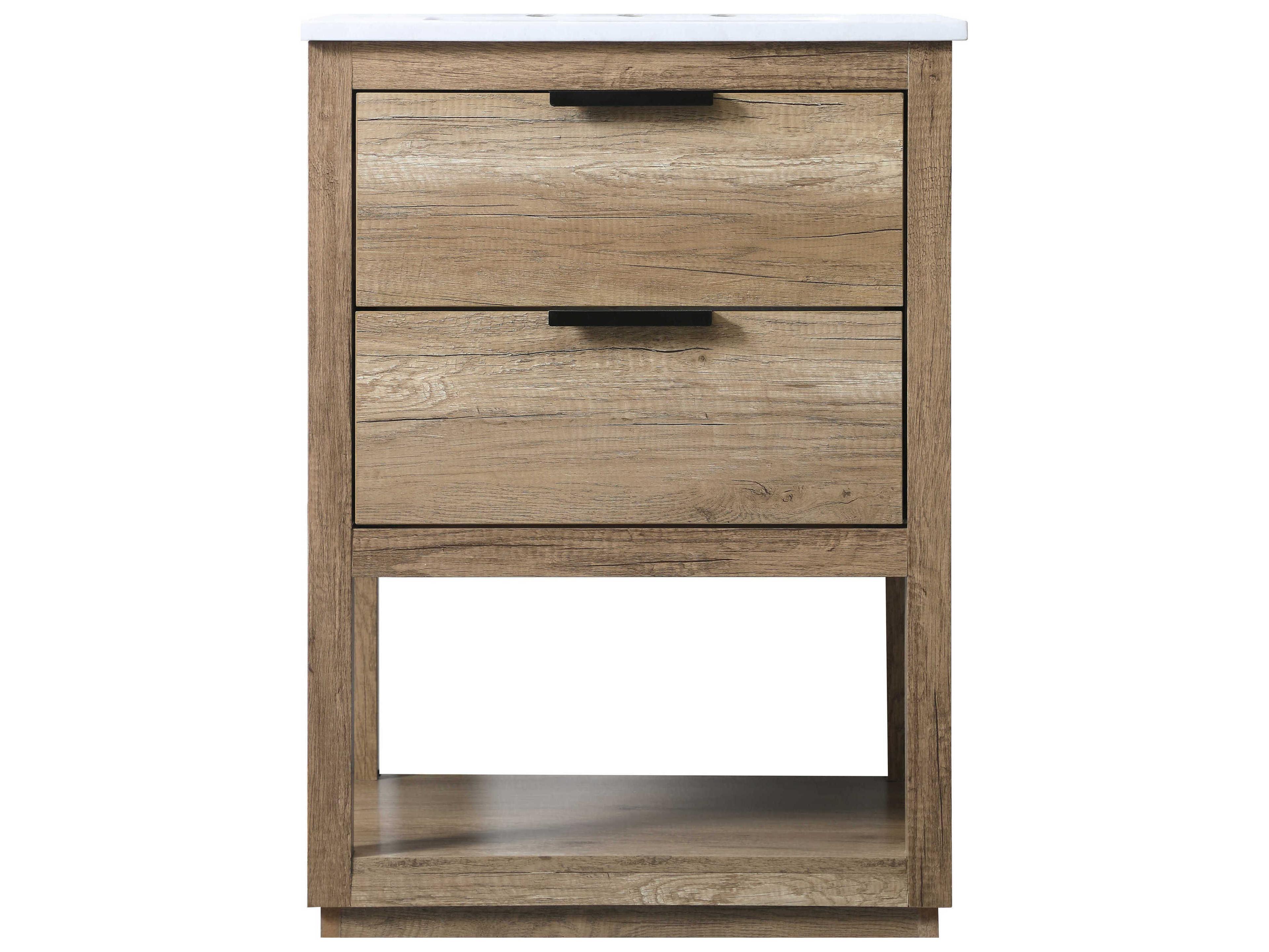 Elegant Lighting Larkin Natural Oak Vanity