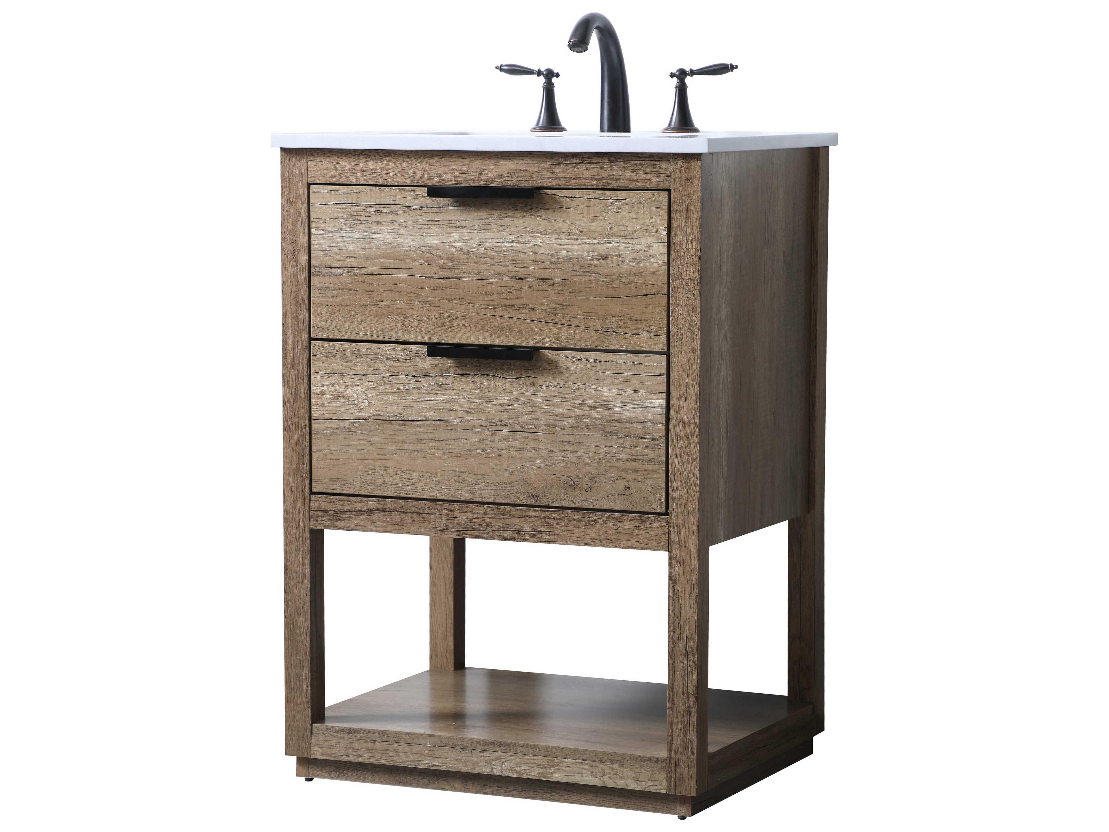 Elegant Lighting Larkin Natural Oak Vanity