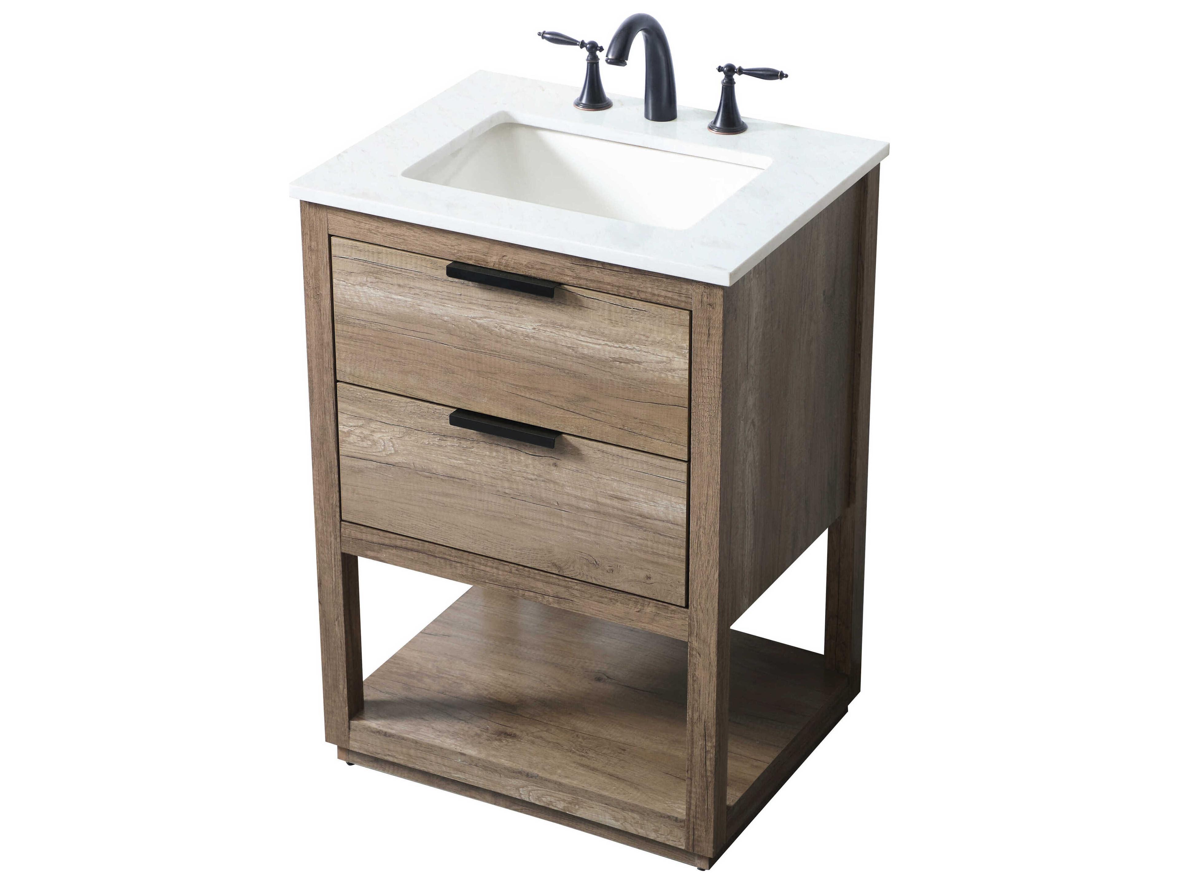 Elegant Lighting Larkin Natural Oak Vanity