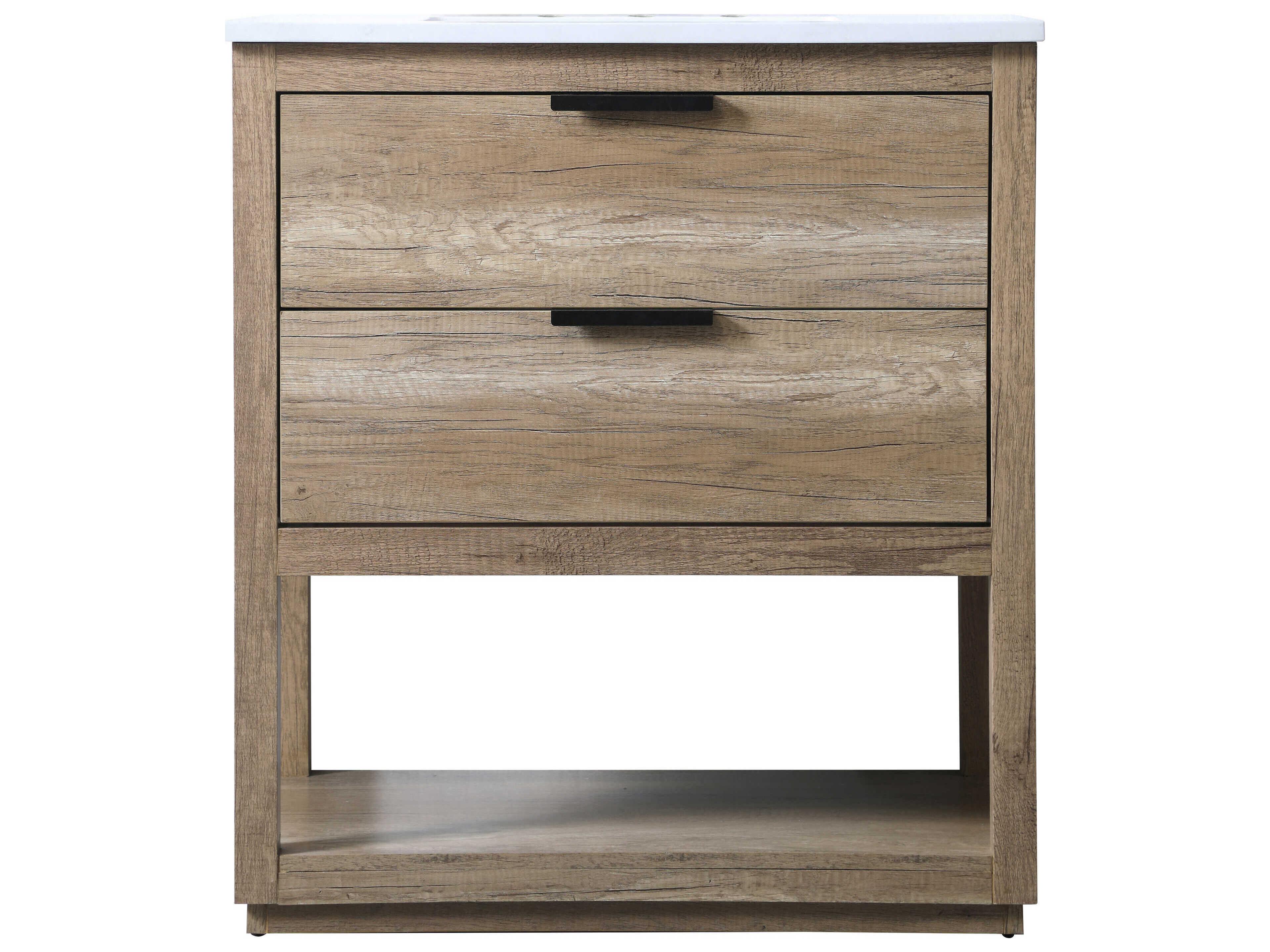 Elegant Lighting Larkin Natural Oak Vanity