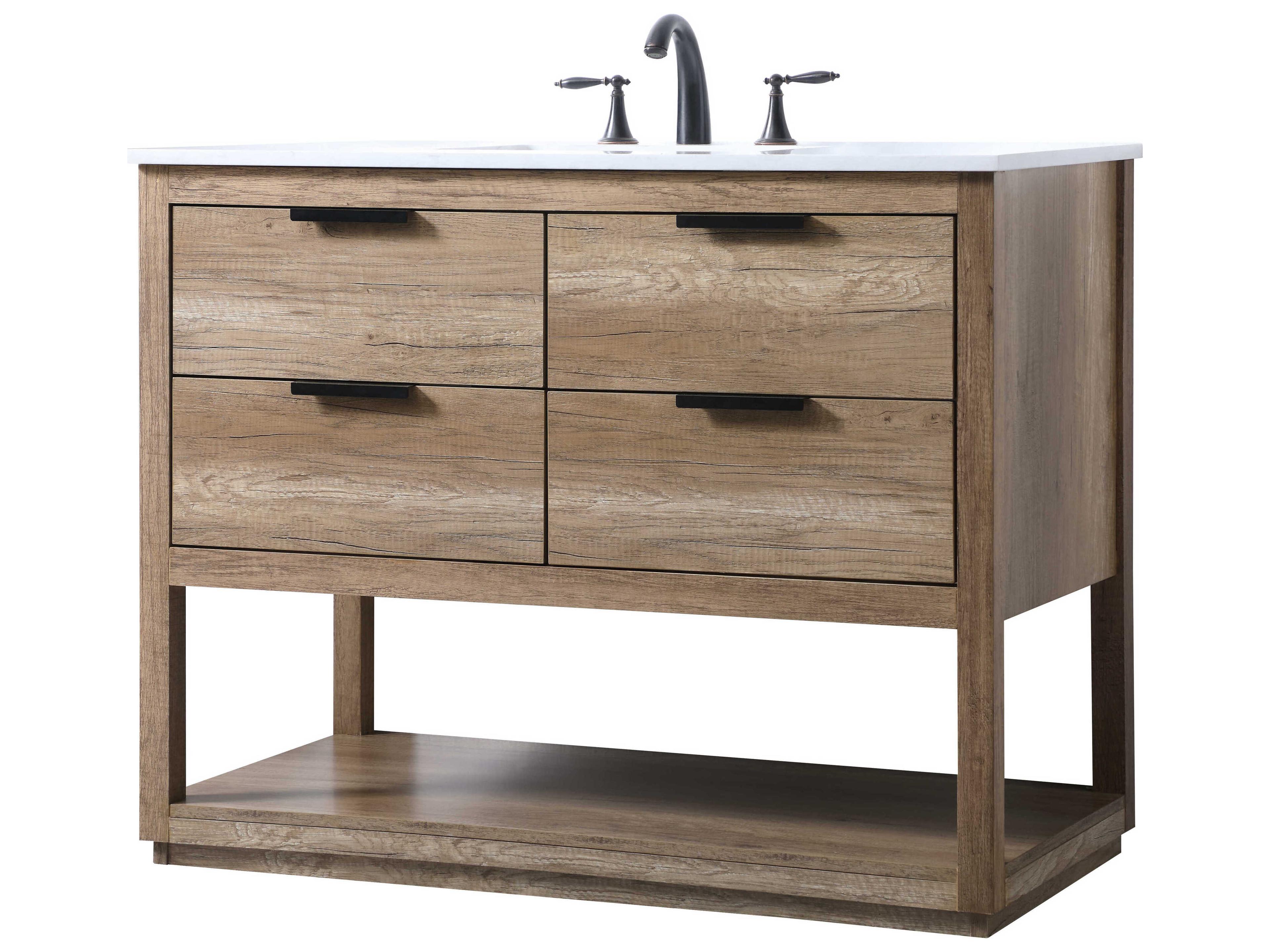 Elegant Lighting Larkin Natural Oak Vanity