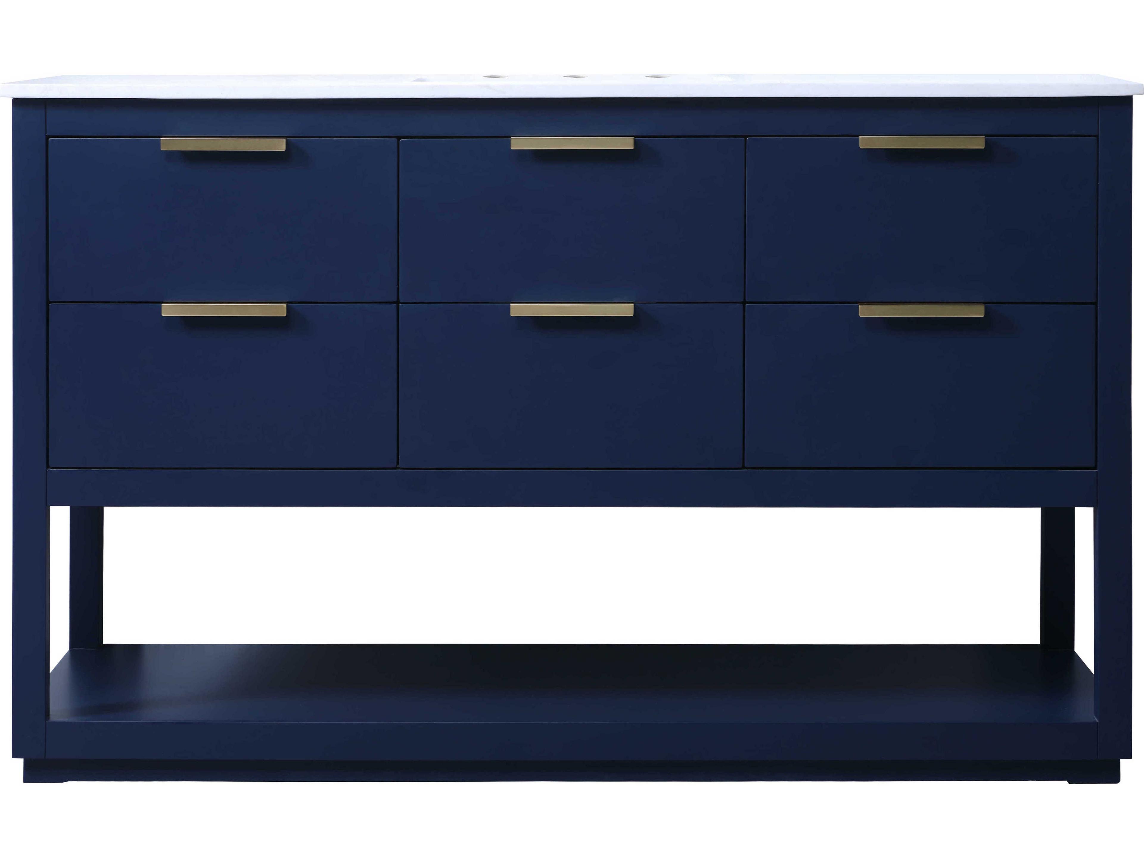 Elegant Lighting Larkin Blue Vanity