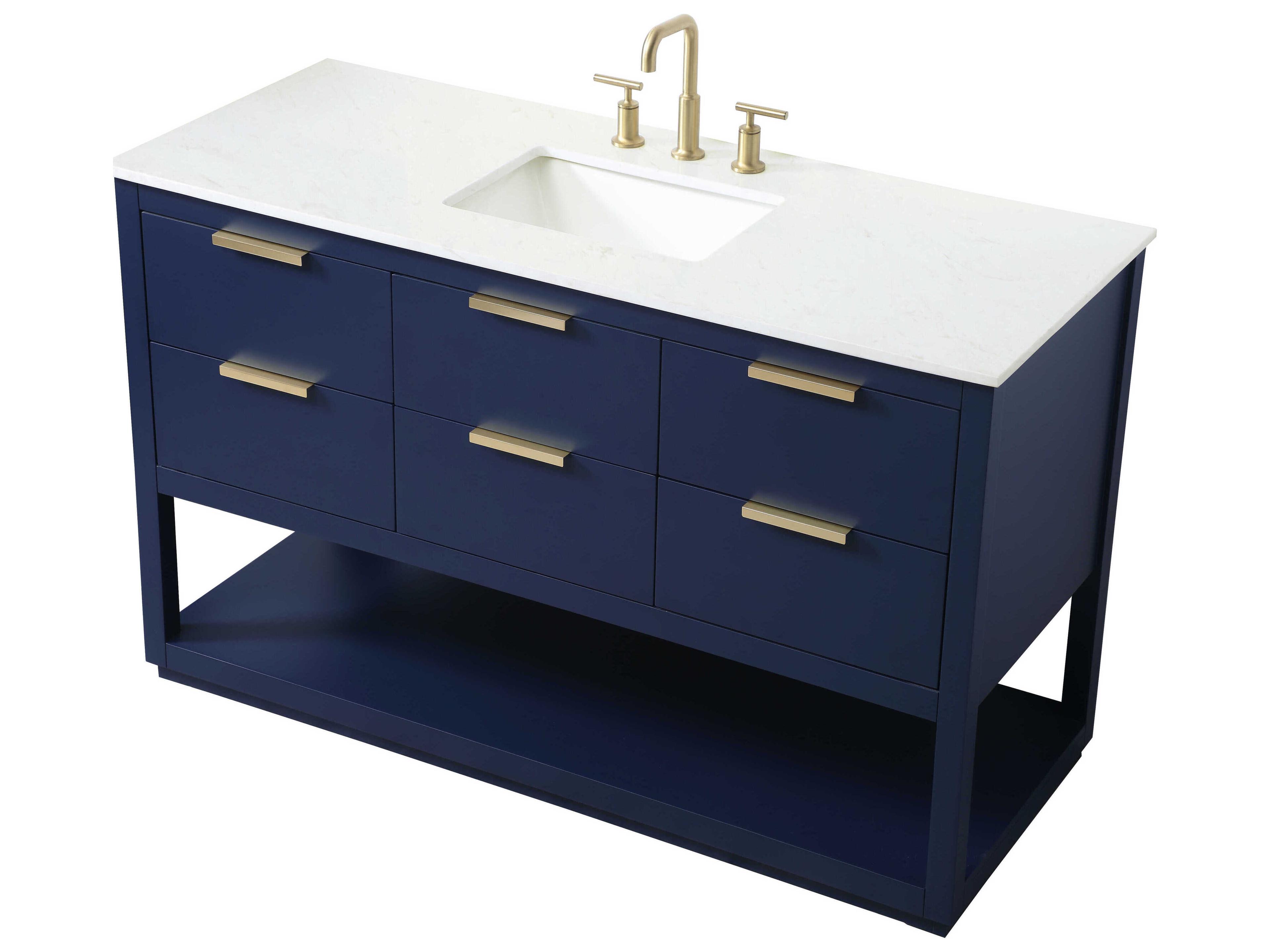 Elegant Lighting Larkin Blue Vanity