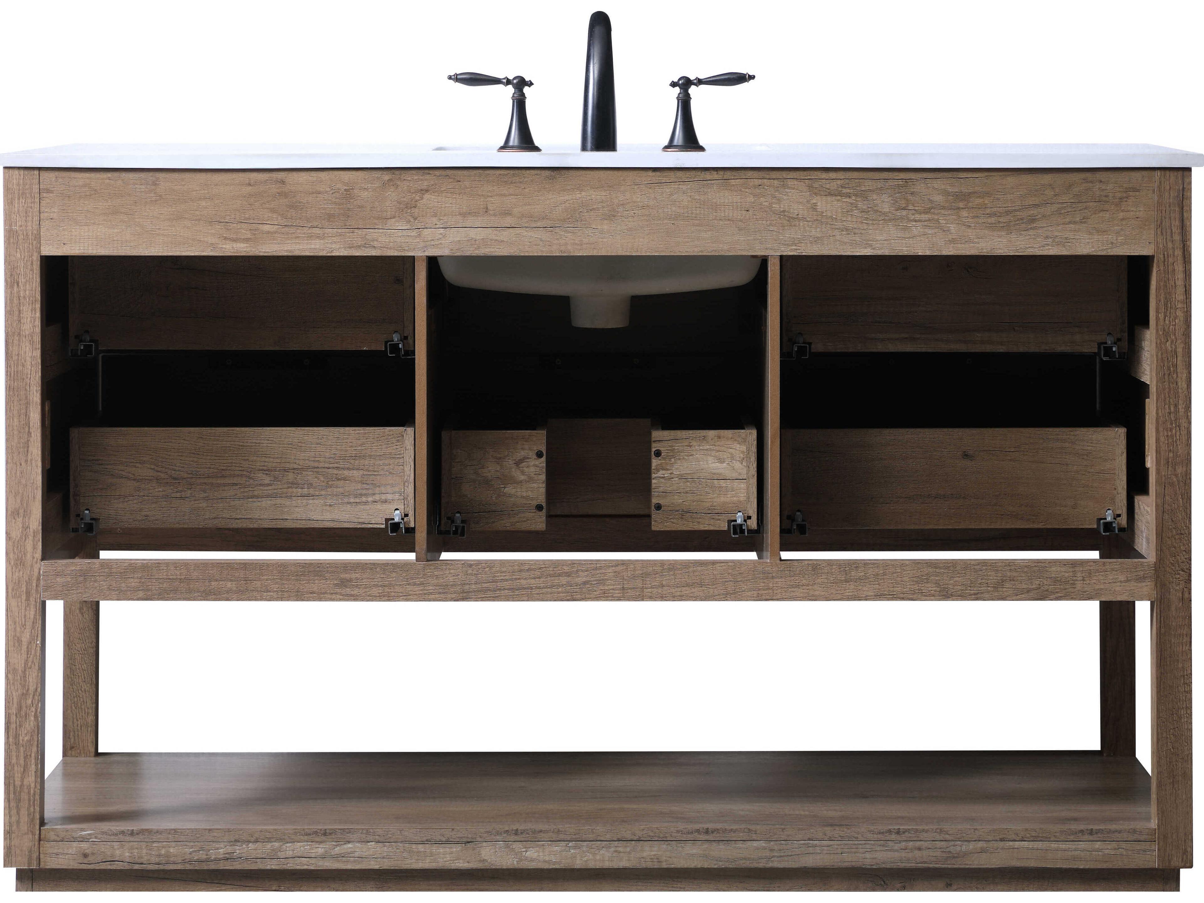 Elegant Lighting Larkin Natural Oak Vanity