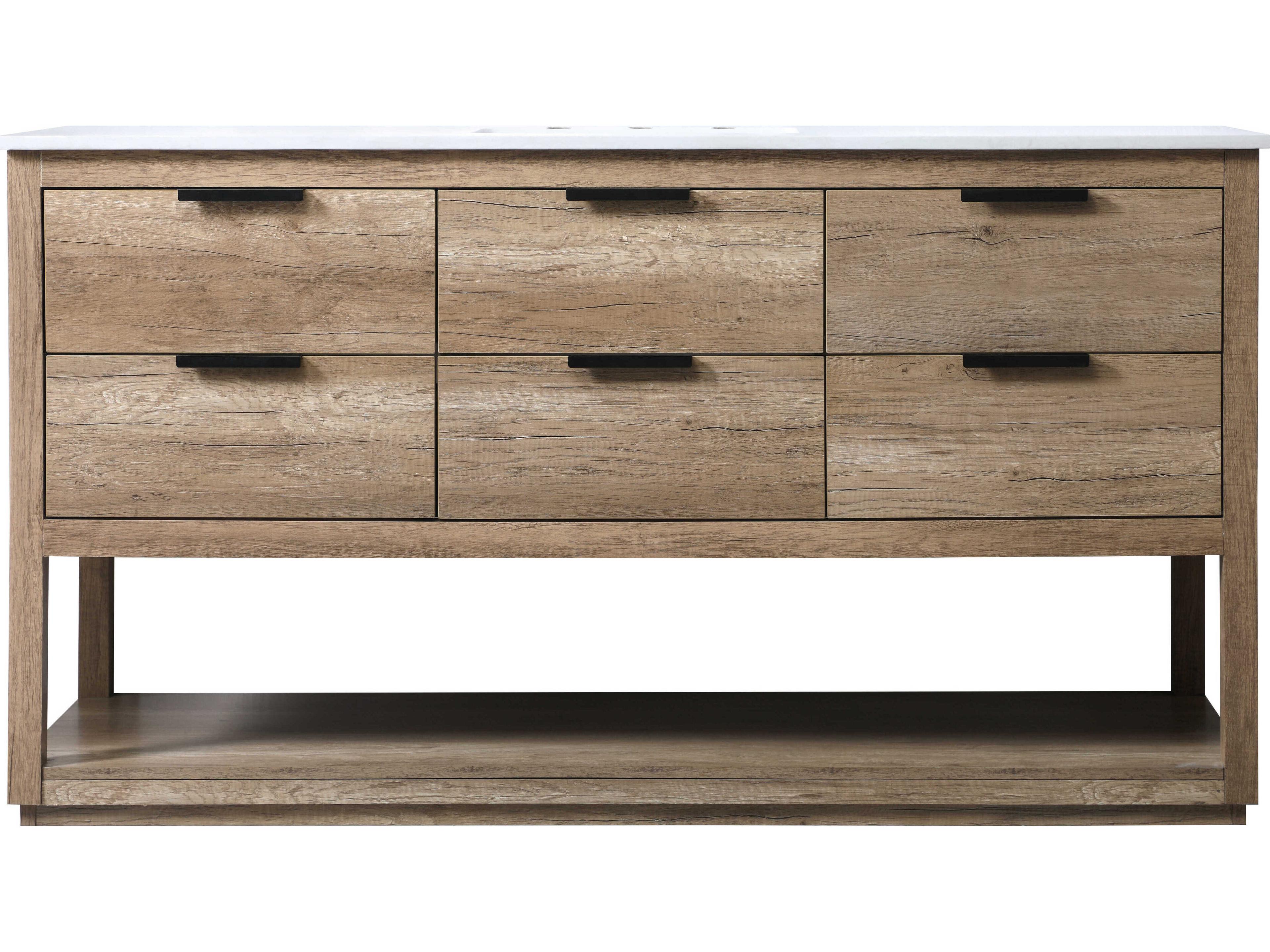 Elegant Lighting Larkin Natural Oak Vanity