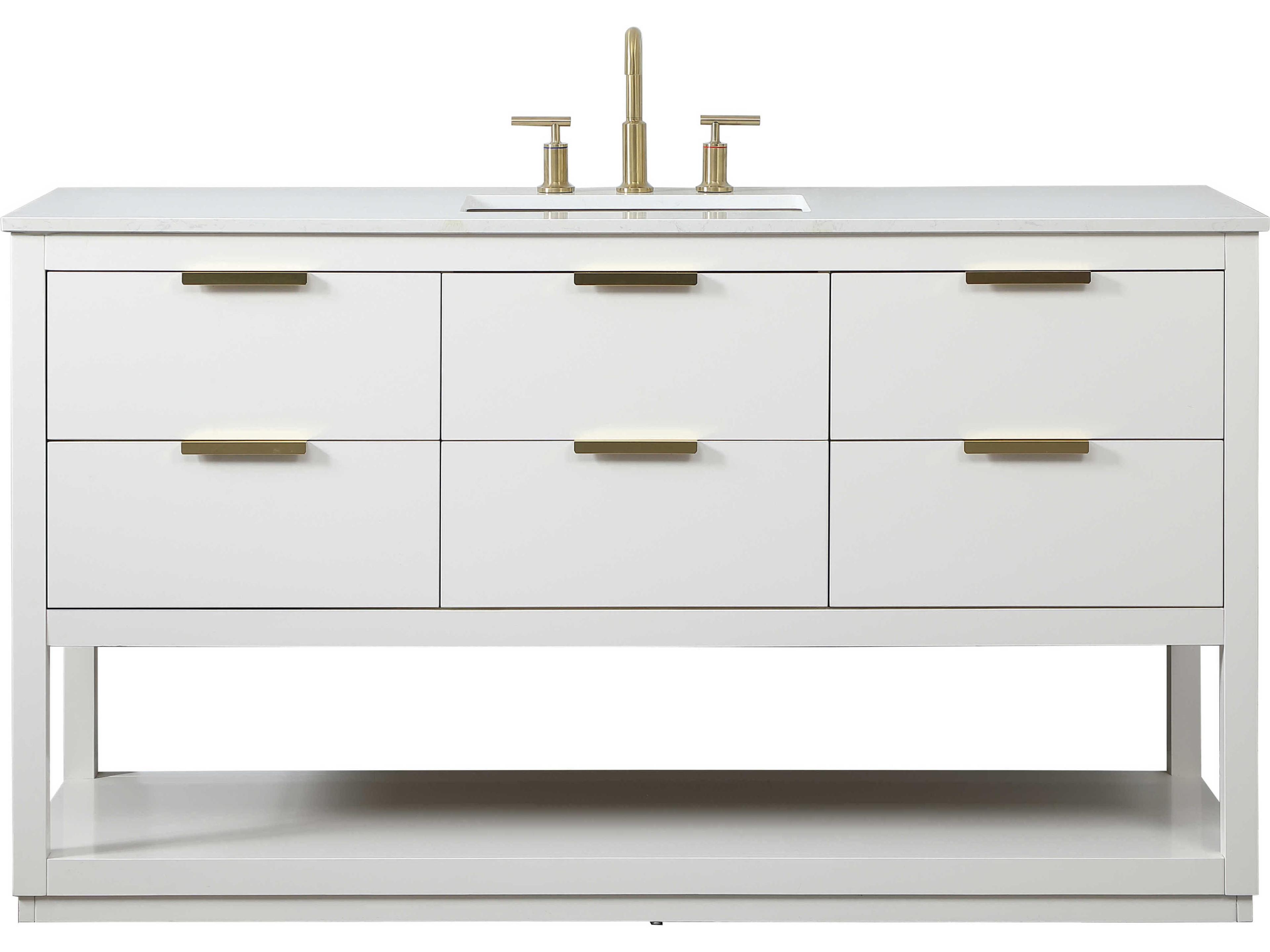 Larkin White 60" Vanity