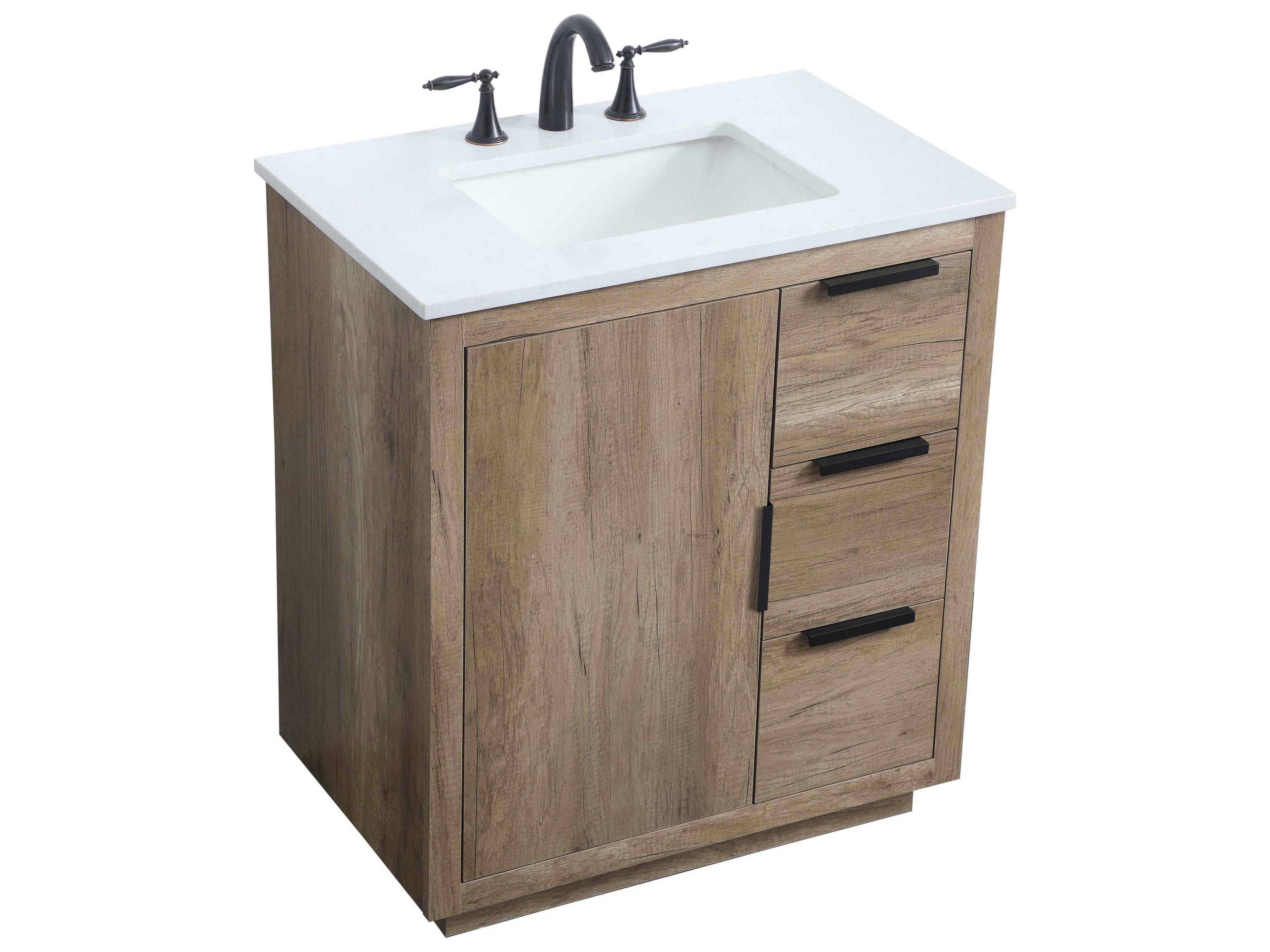 Elegant Lighting Blake Natural Oak Vanity