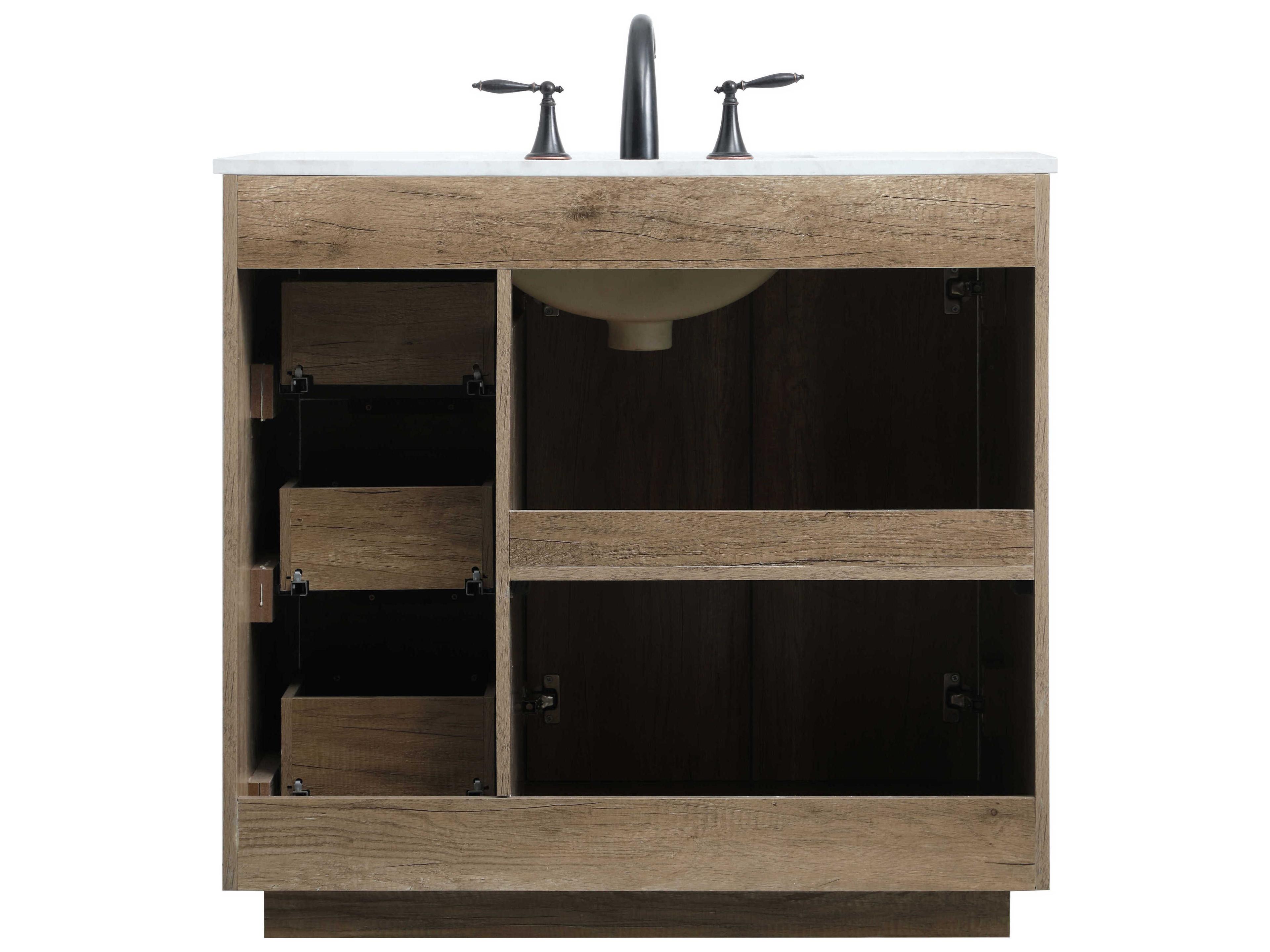 Elegant Lighting Blake Natural Oak Vanity
