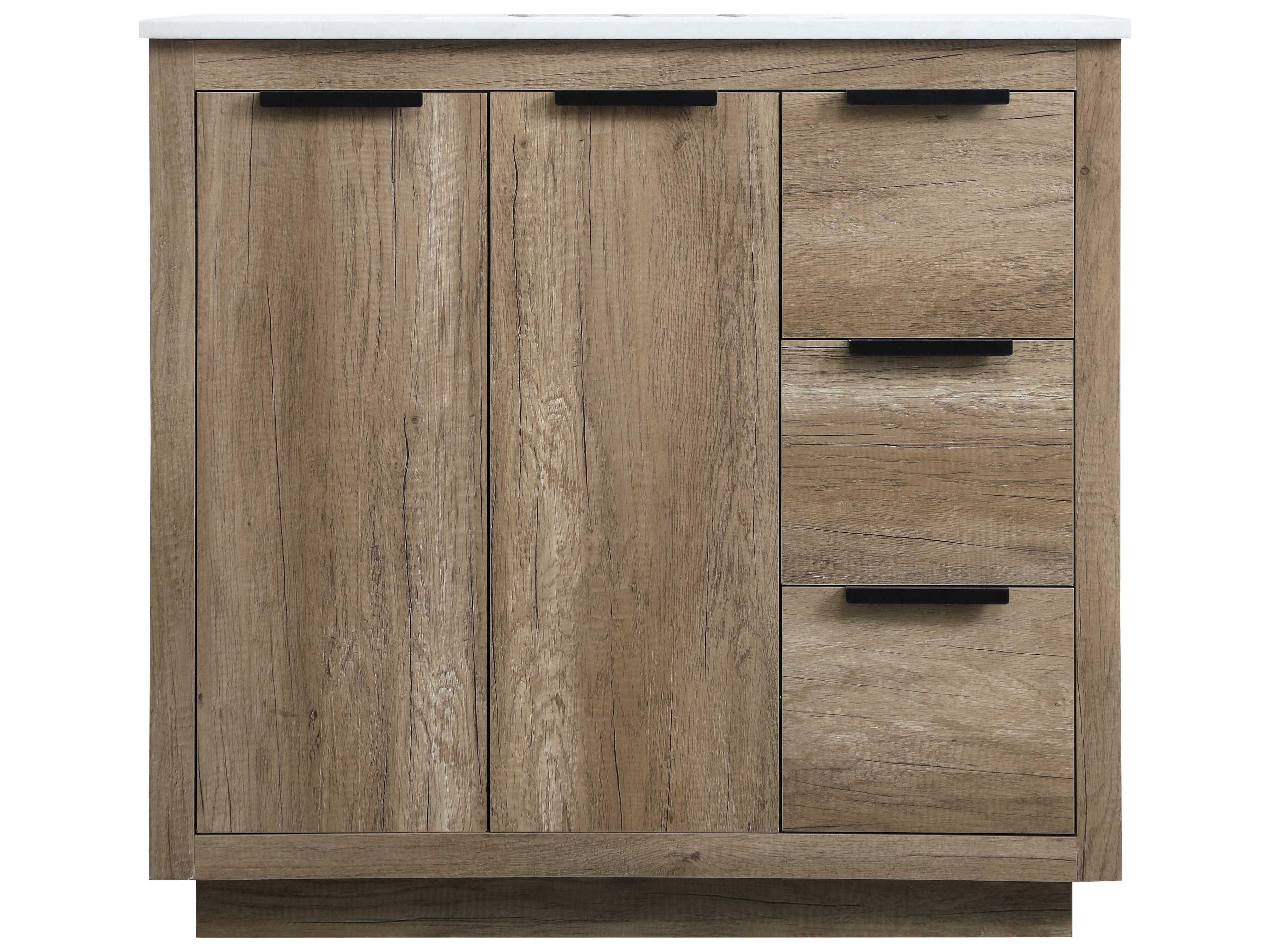 Elegant Lighting Blake Natural Oak Vanity