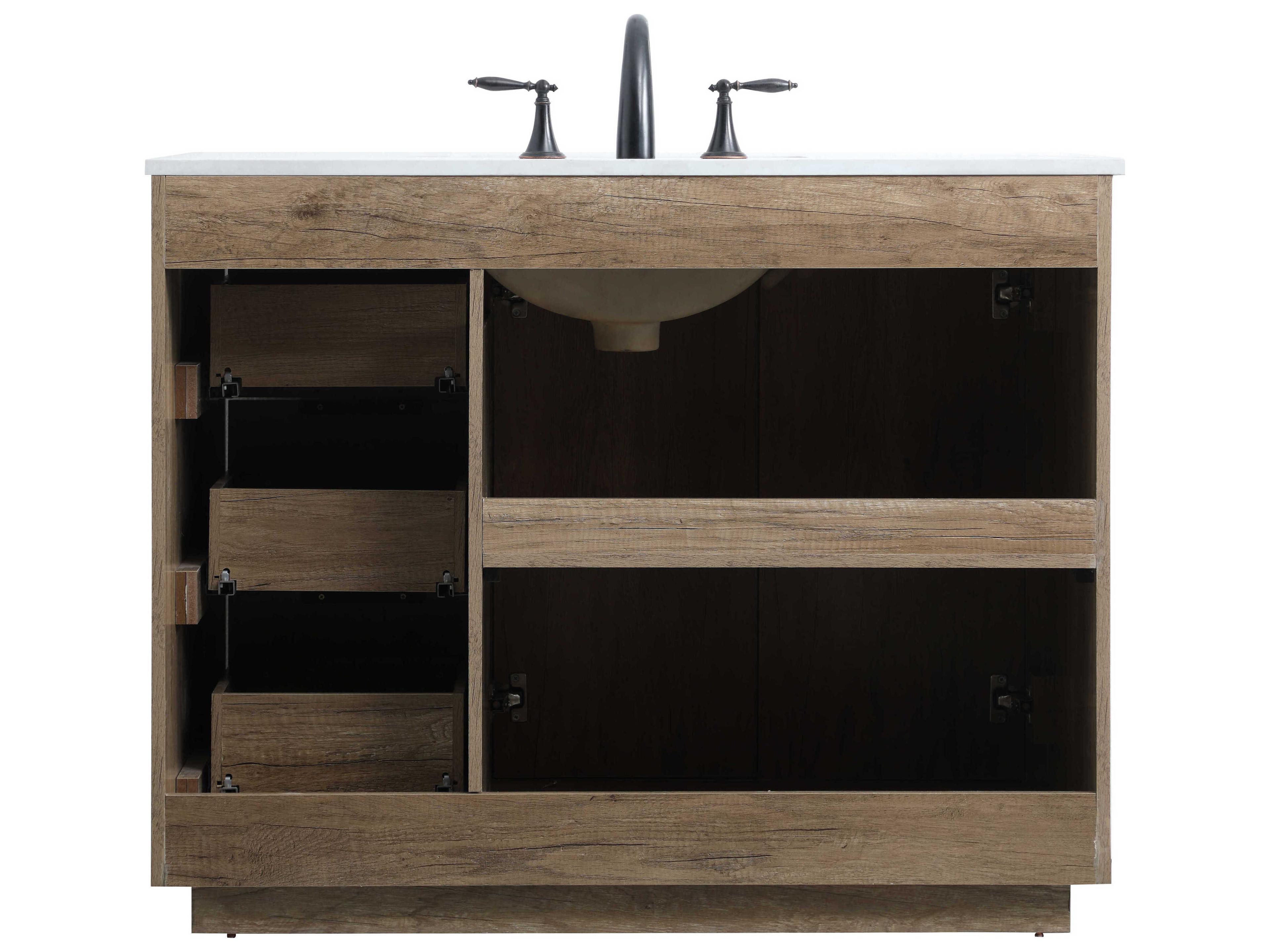 Elegant Lighting Blake Natural Oak Vanity