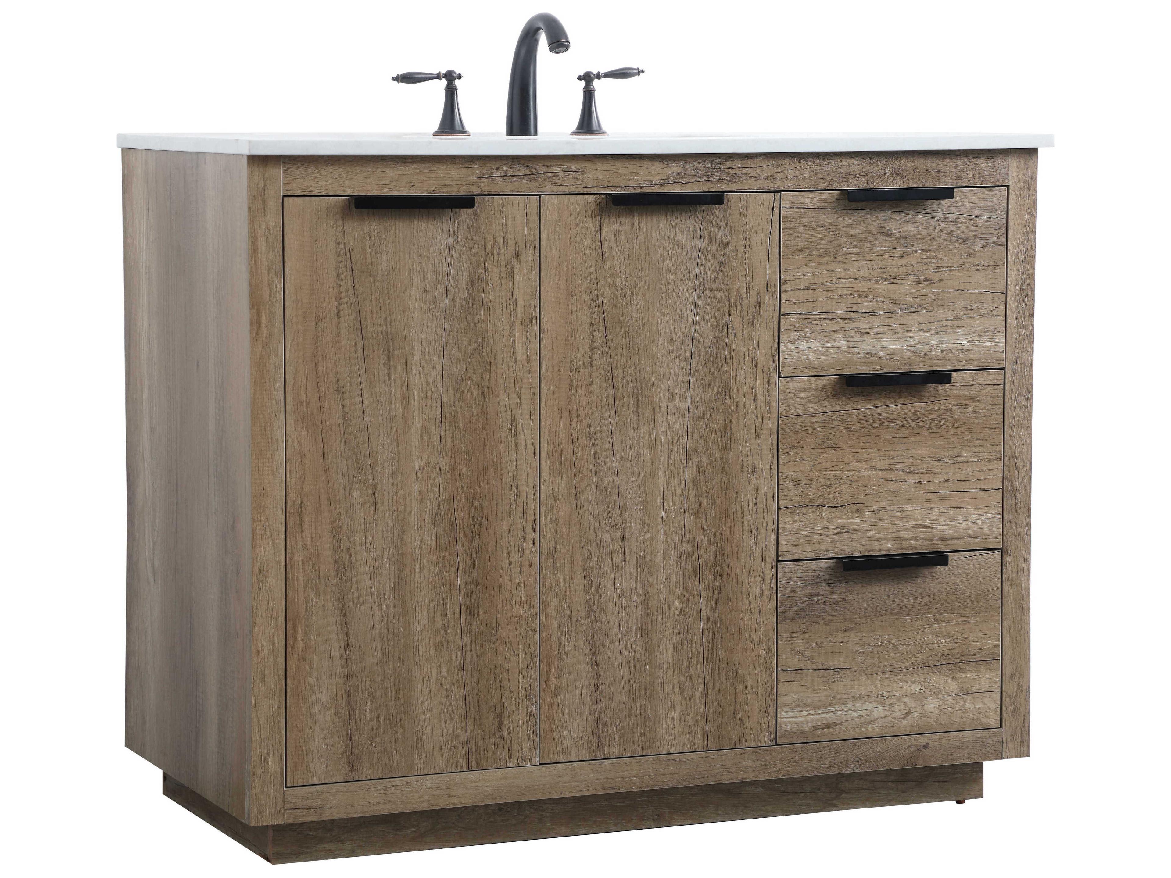 Elegant Lighting Blake Natural Oak Vanity