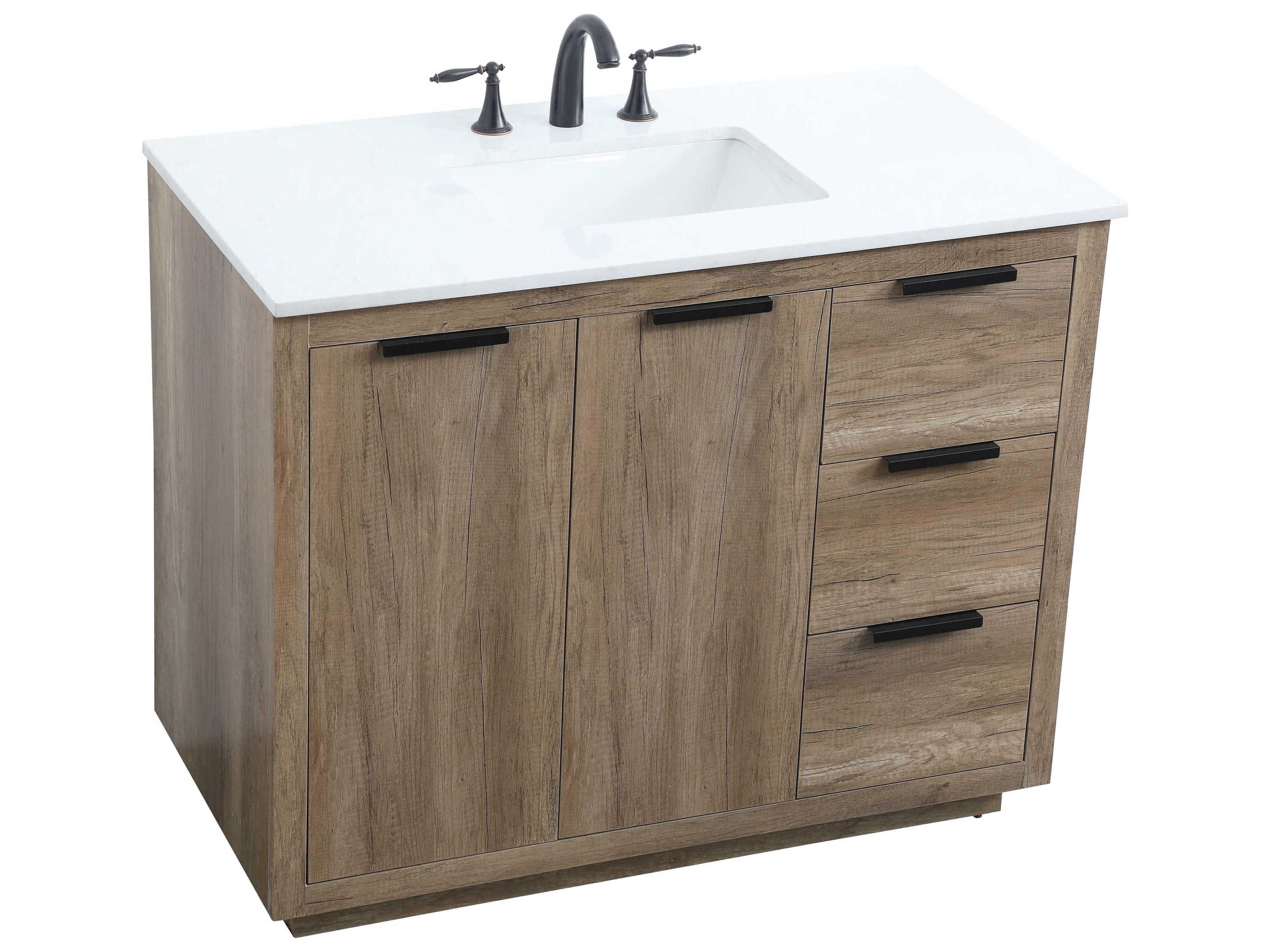 Elegant Lighting Blake Natural Oak Vanity
