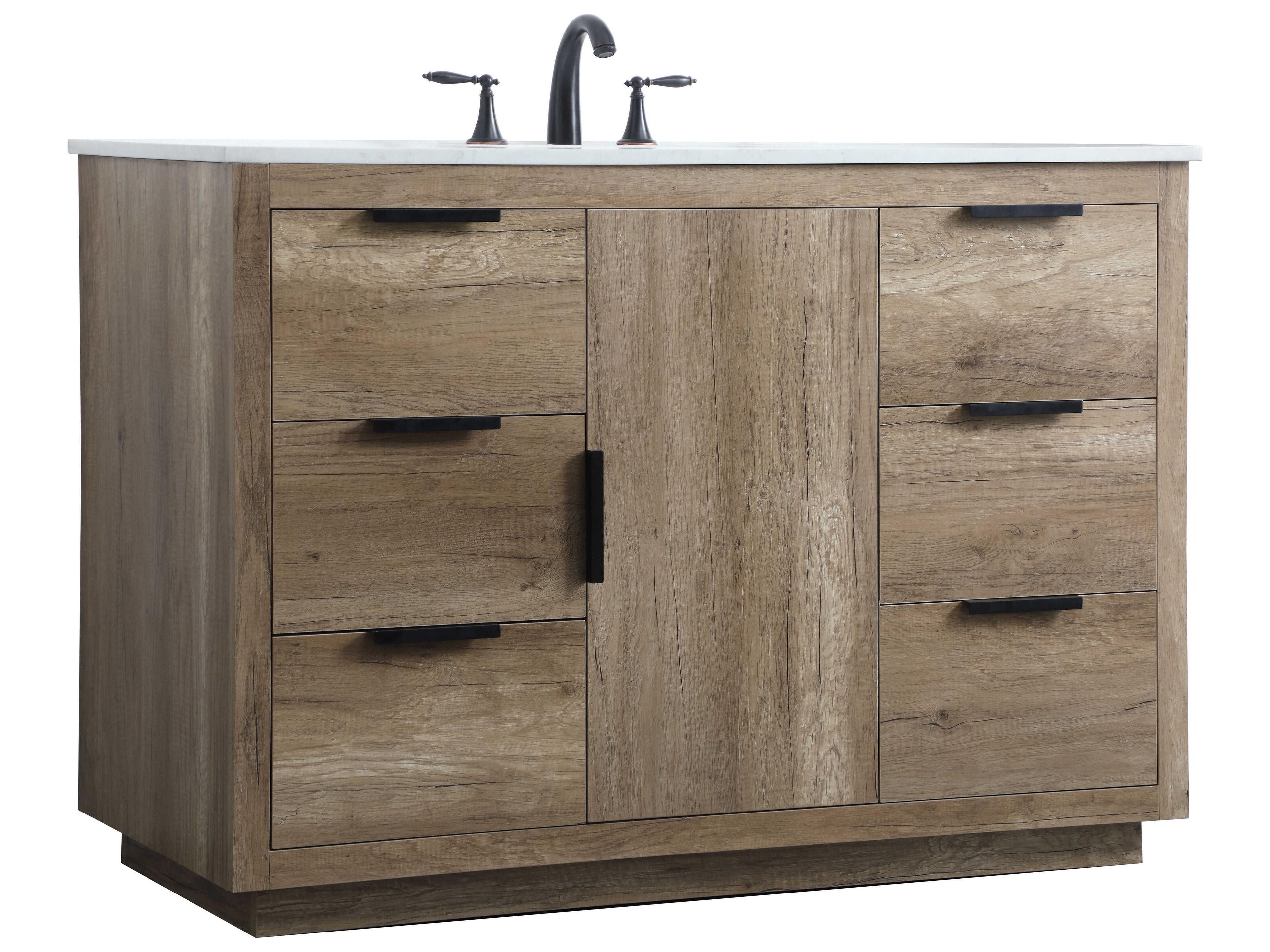 Elegant Lighting Blake Natural Oak Vanity