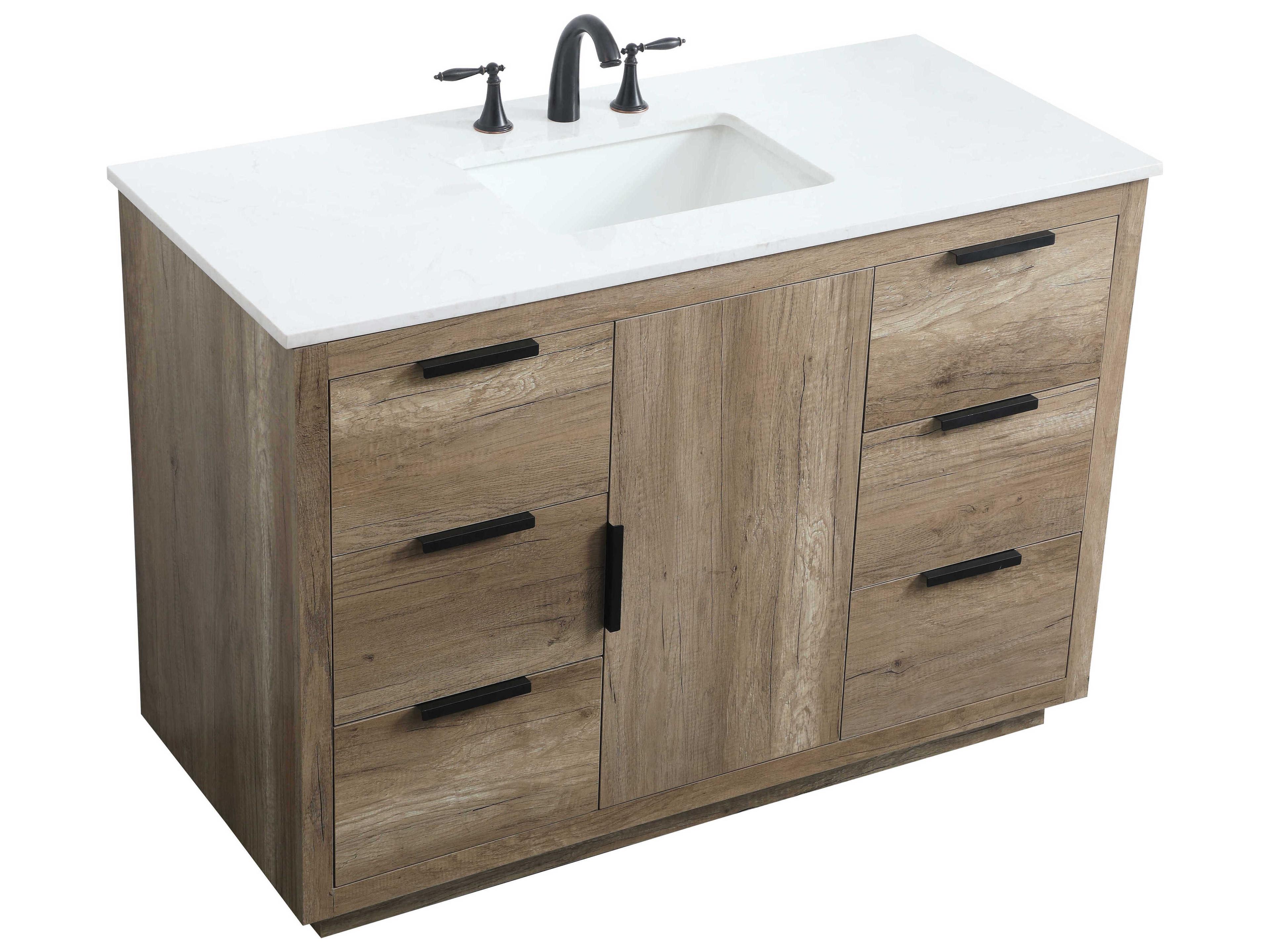Elegant Lighting Blake Natural Oak Vanity
