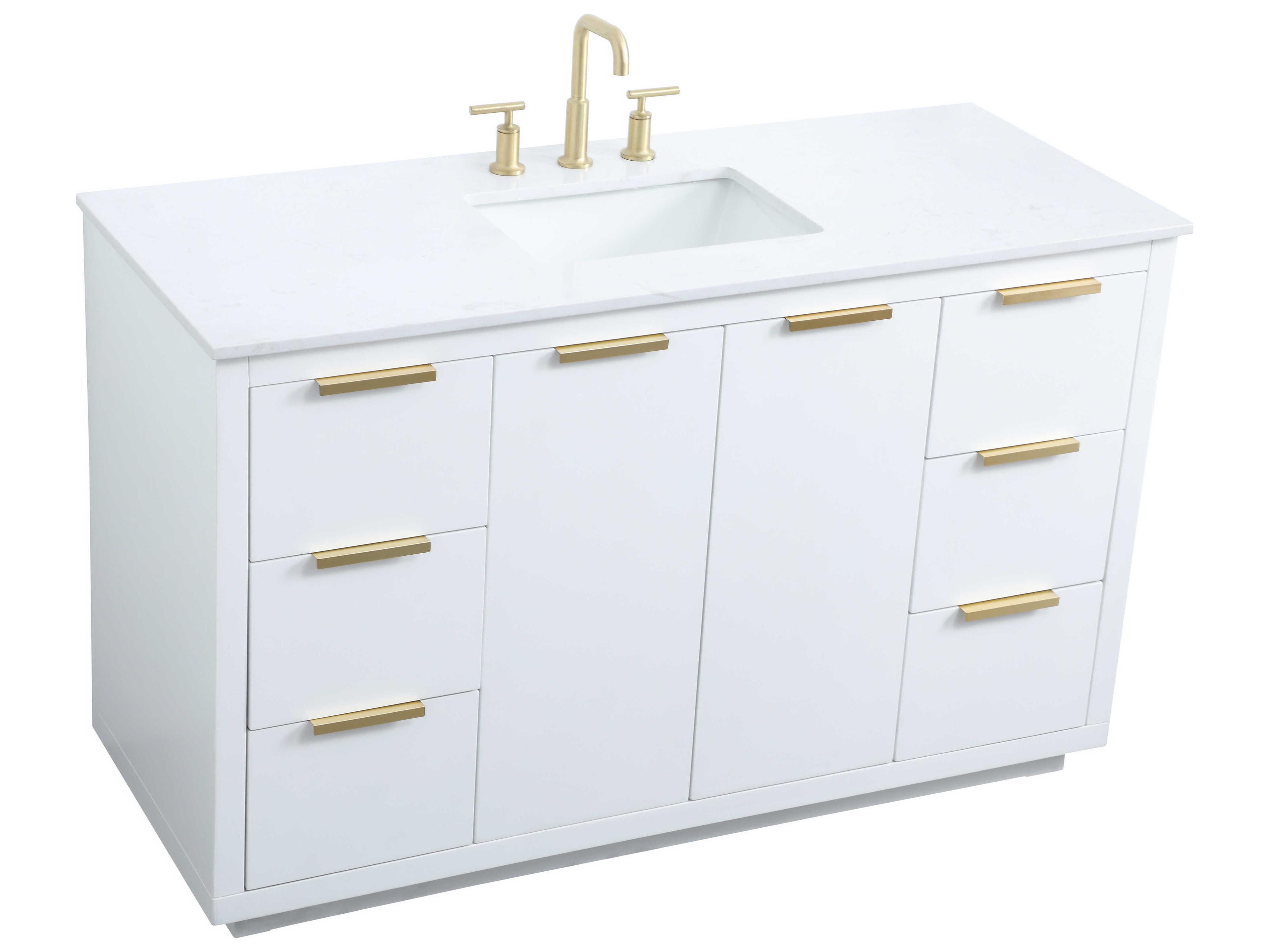 Elegant Lighting Blake White Vanity
