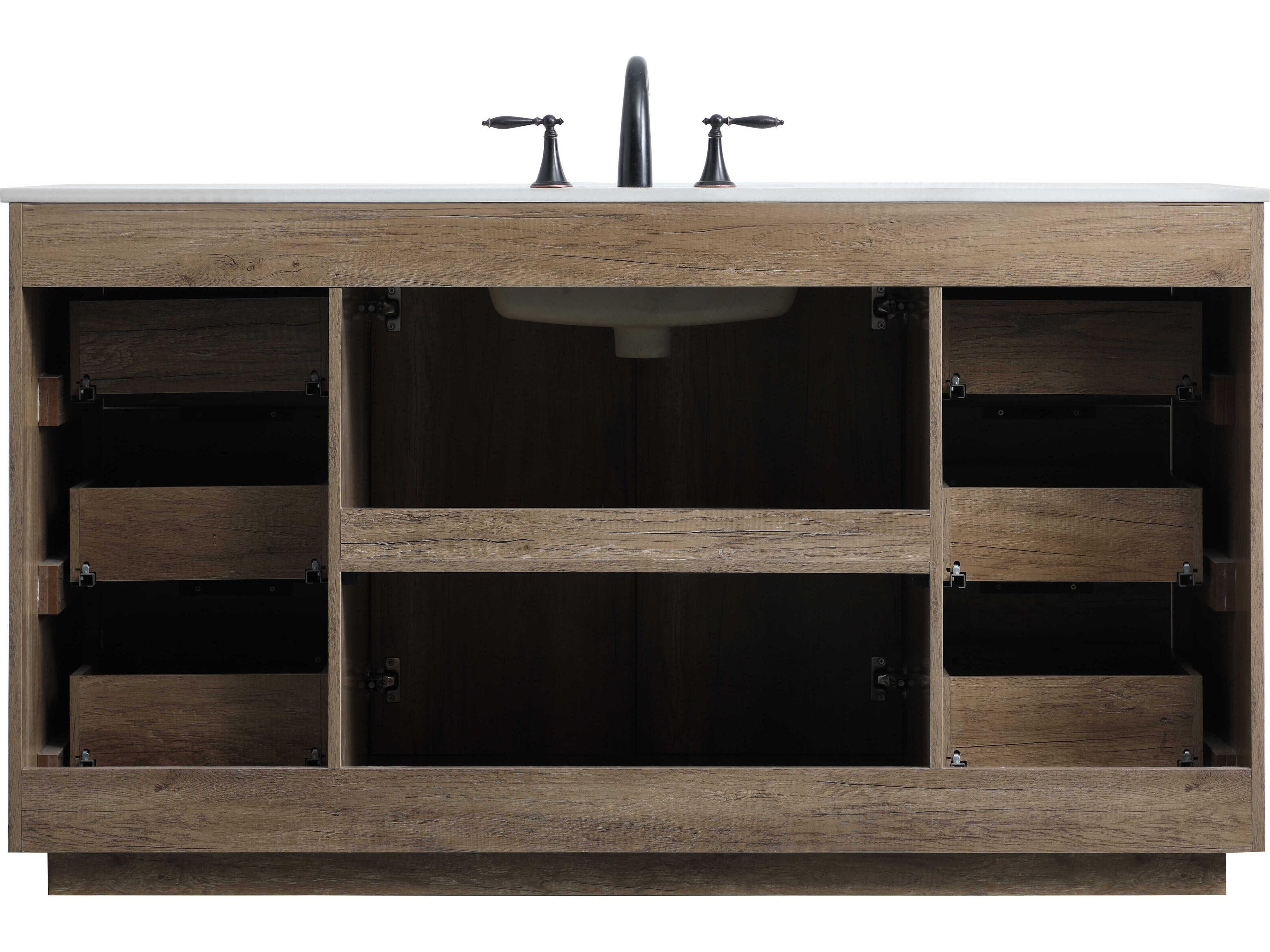 Elegant Lighting Blake Natural Oak Vanity
