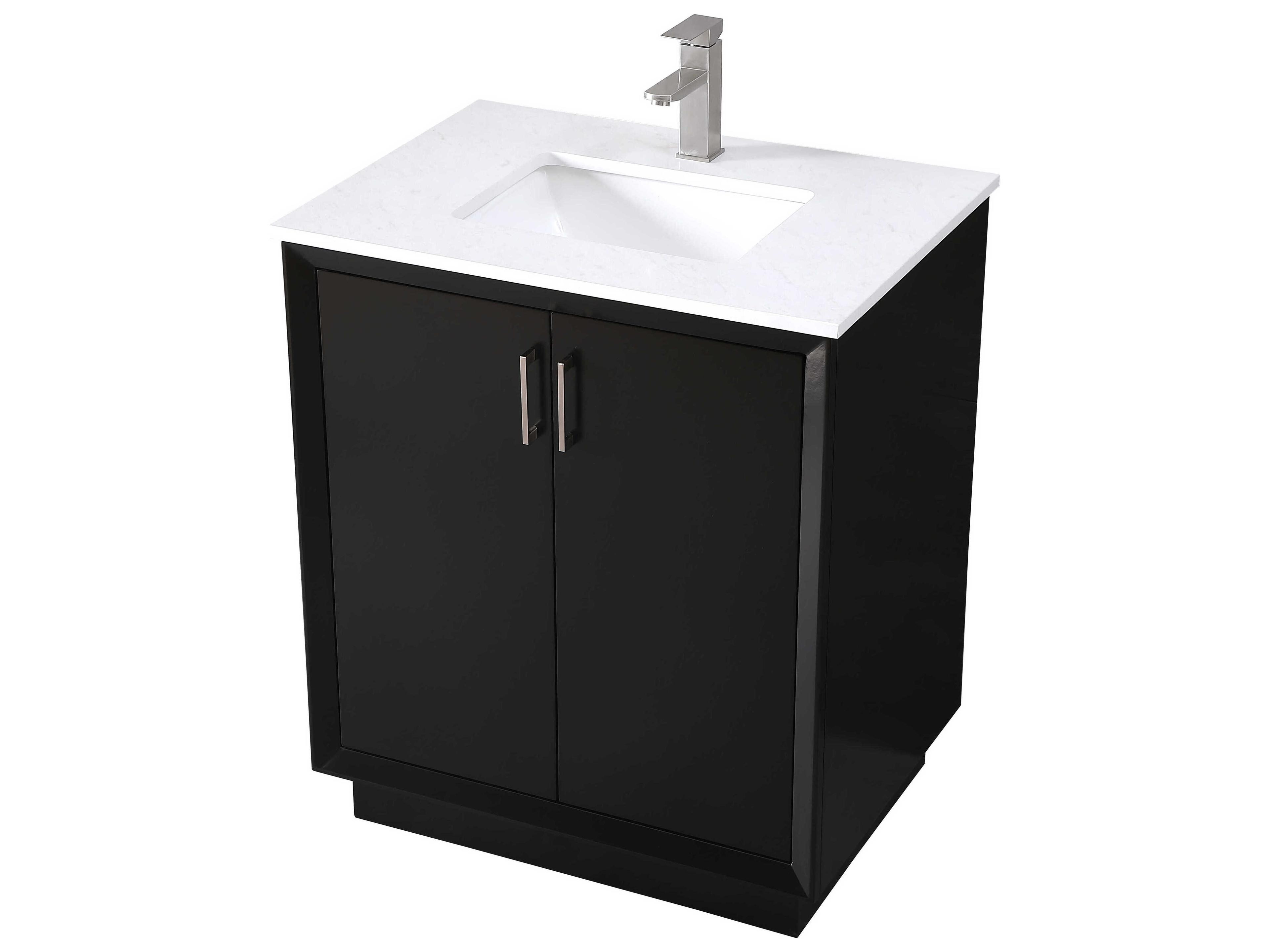 Elegant Lighting Hayes Black Vanity