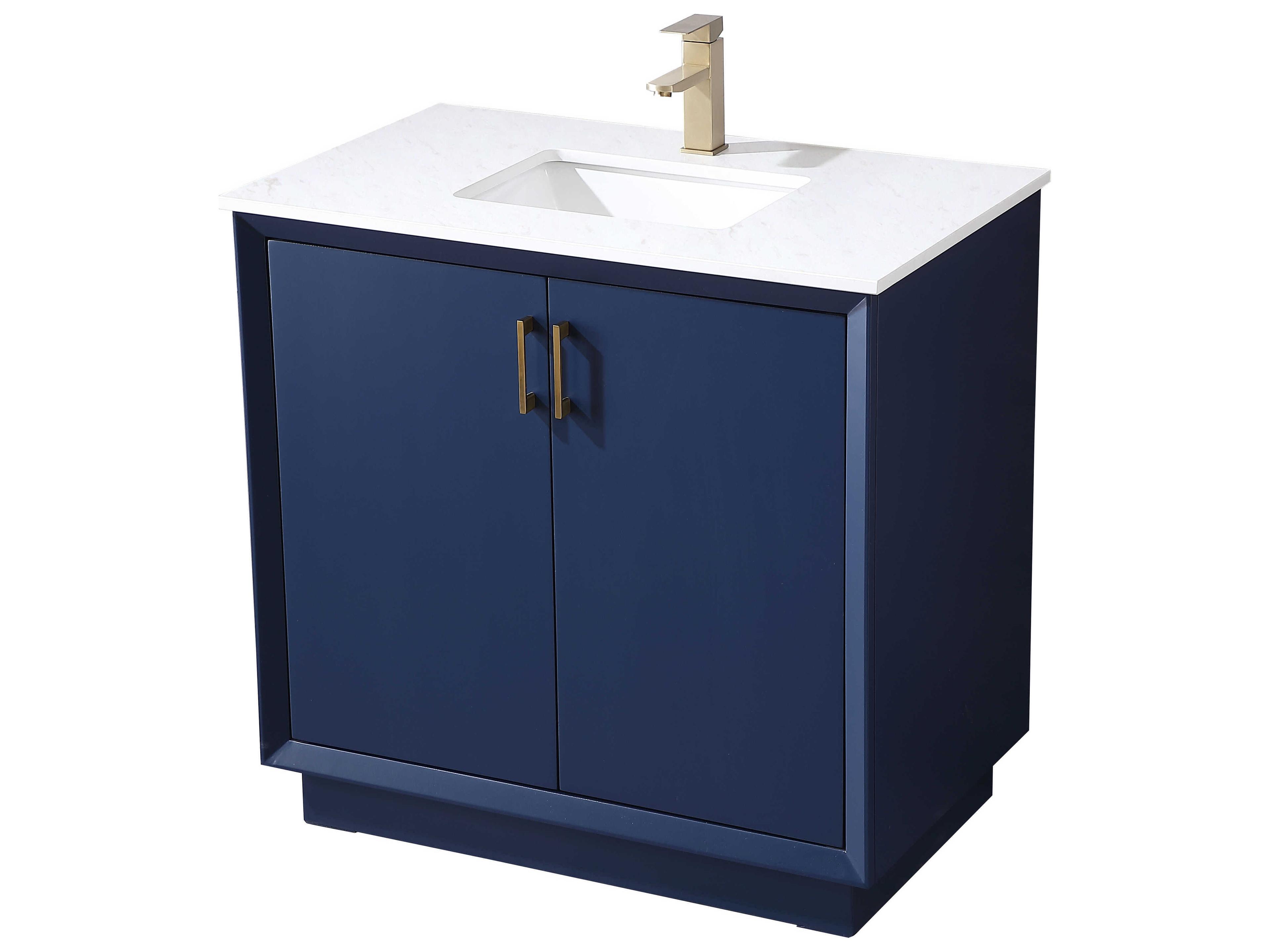 Elegant Lighting Hayes Blue Vanity