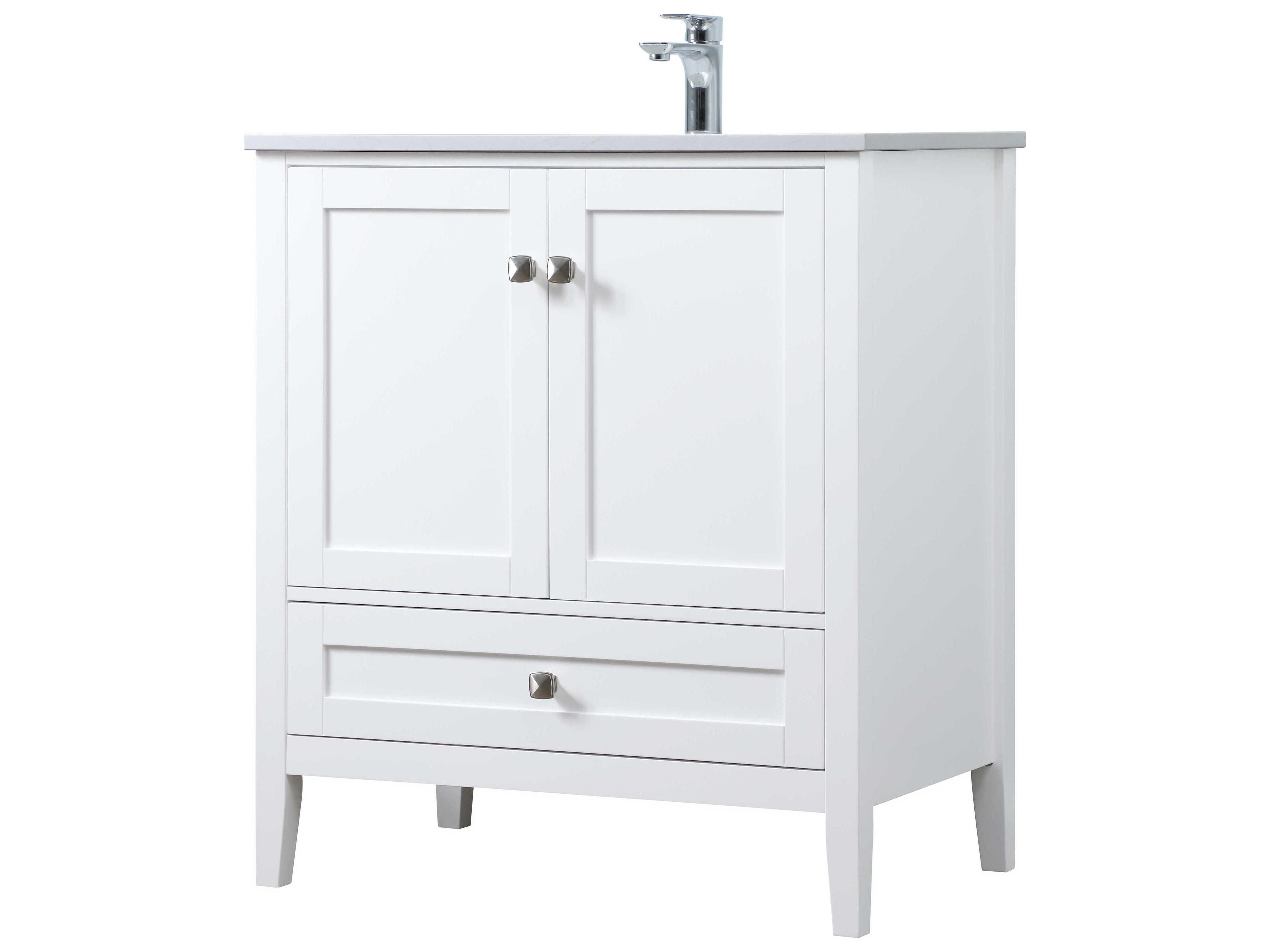 Elegant Lighting Hamilton White Vanity