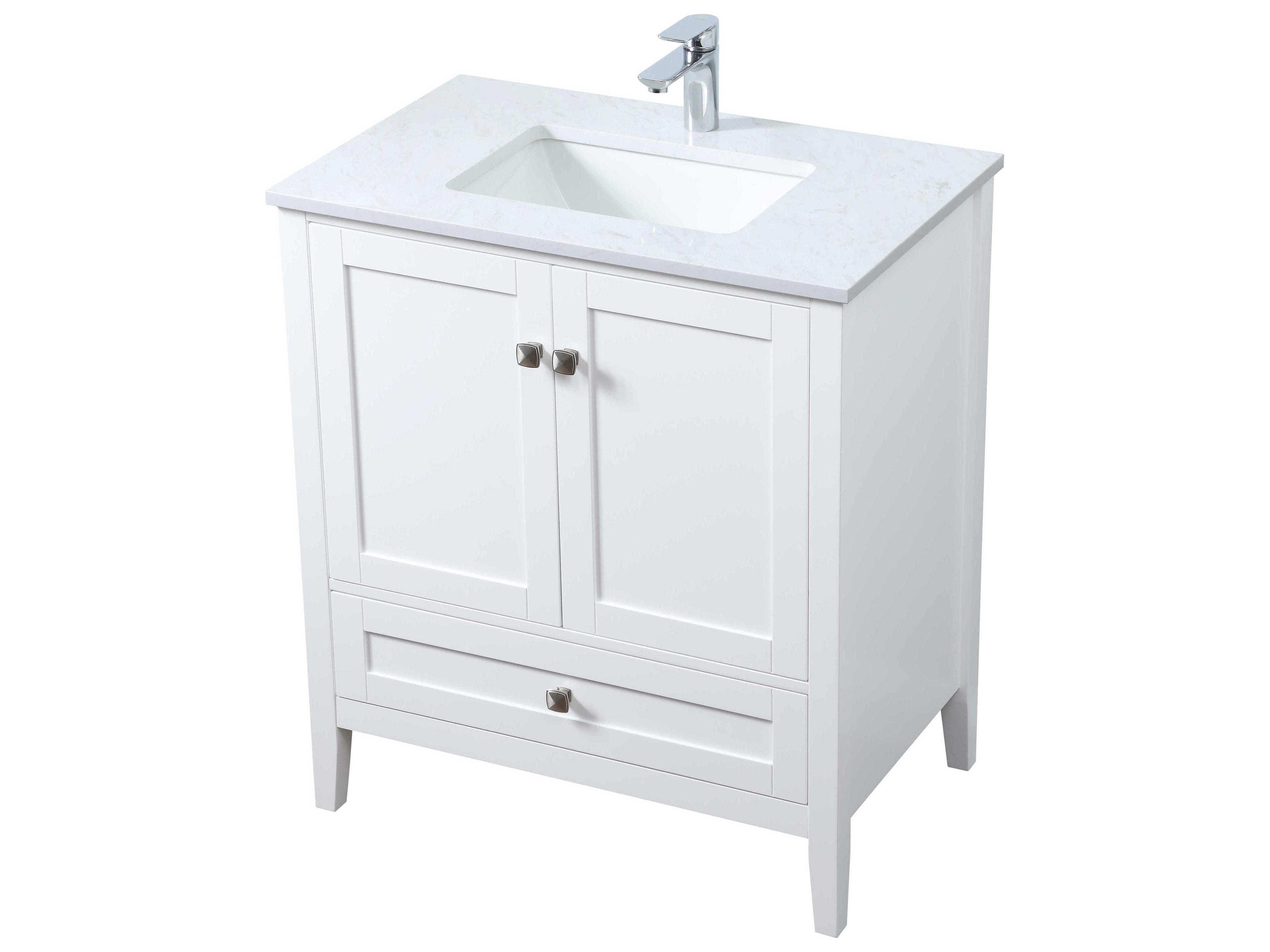 Elegant Lighting Hamilton White Vanity