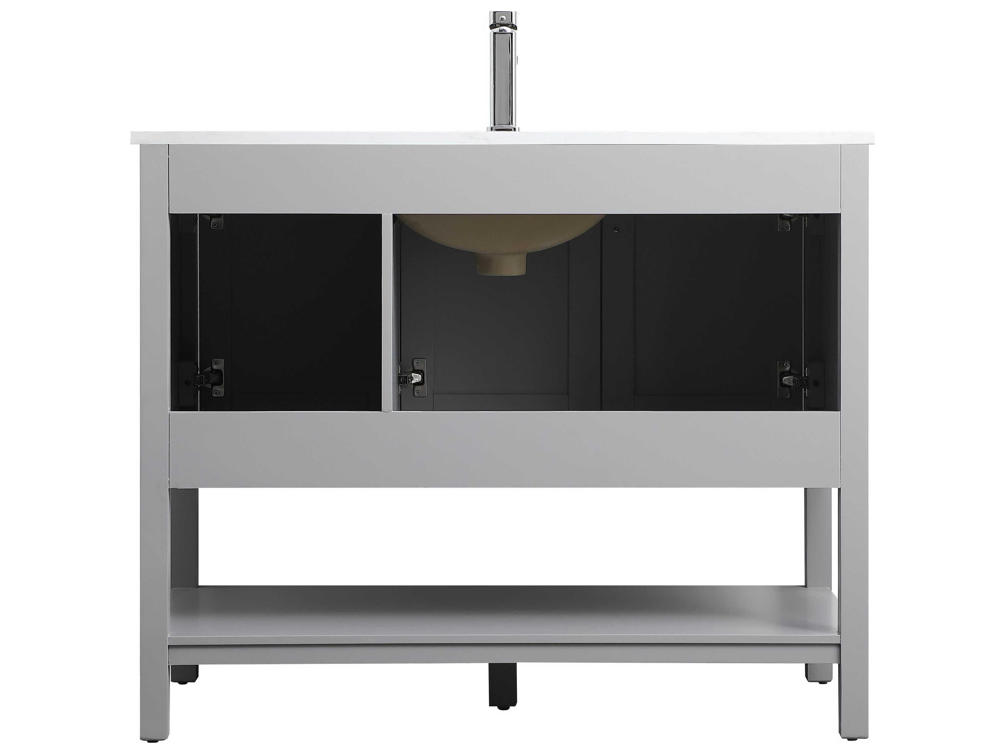 Elegant Lighting Heath Grey Vanity