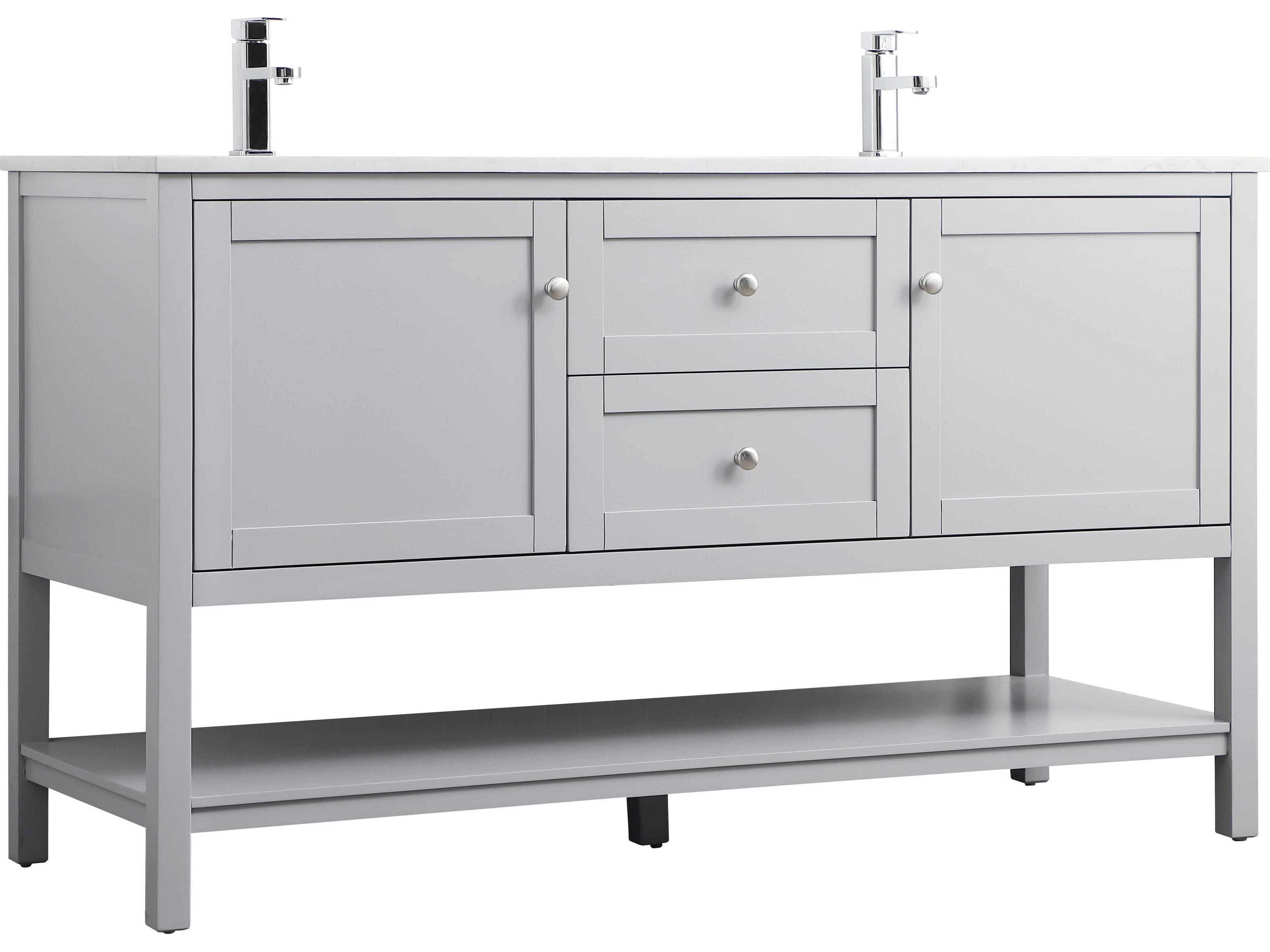 Elegant Lighting Heath Grey Vanity