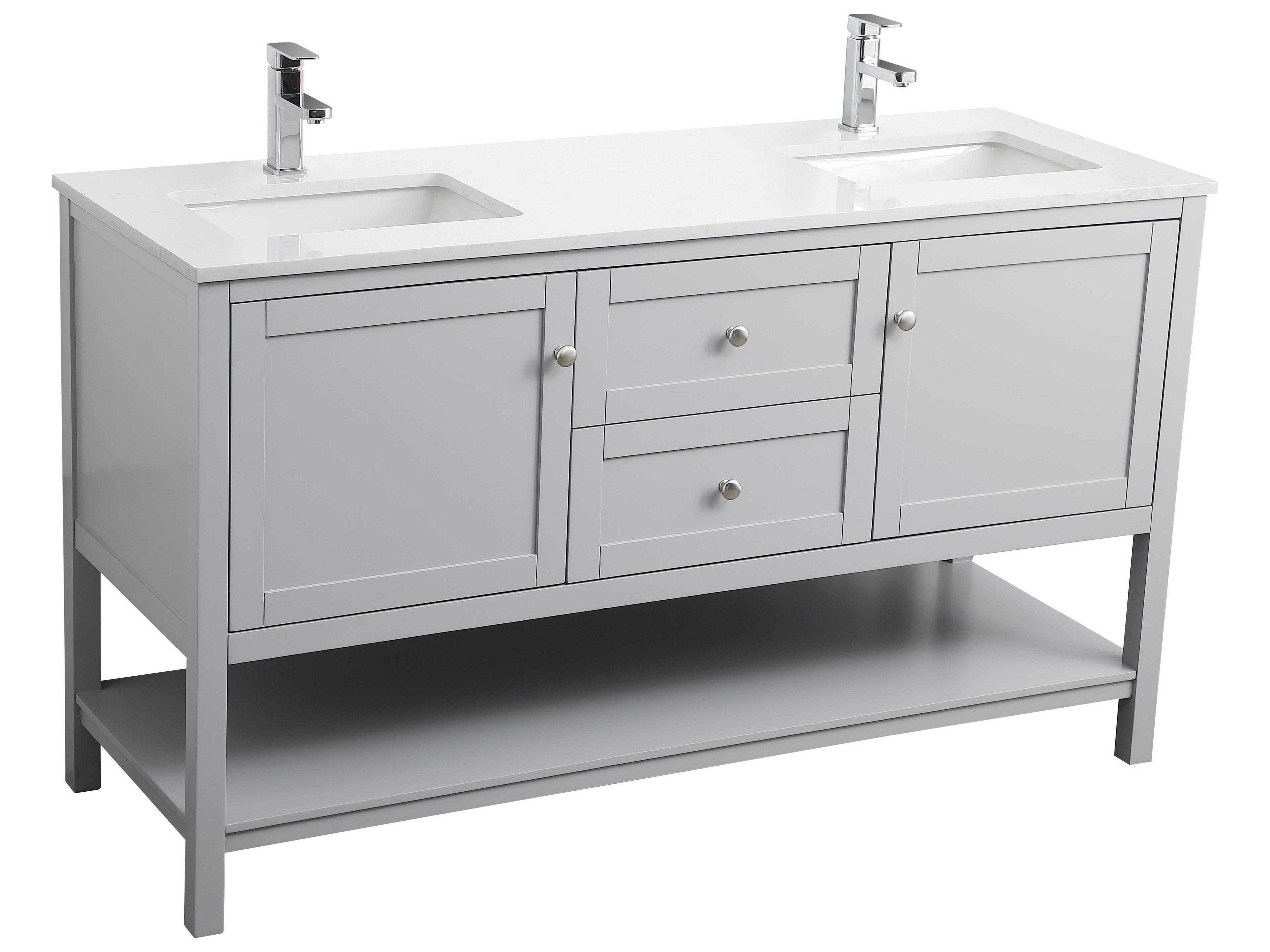 Elegant Lighting Heath Grey Vanity