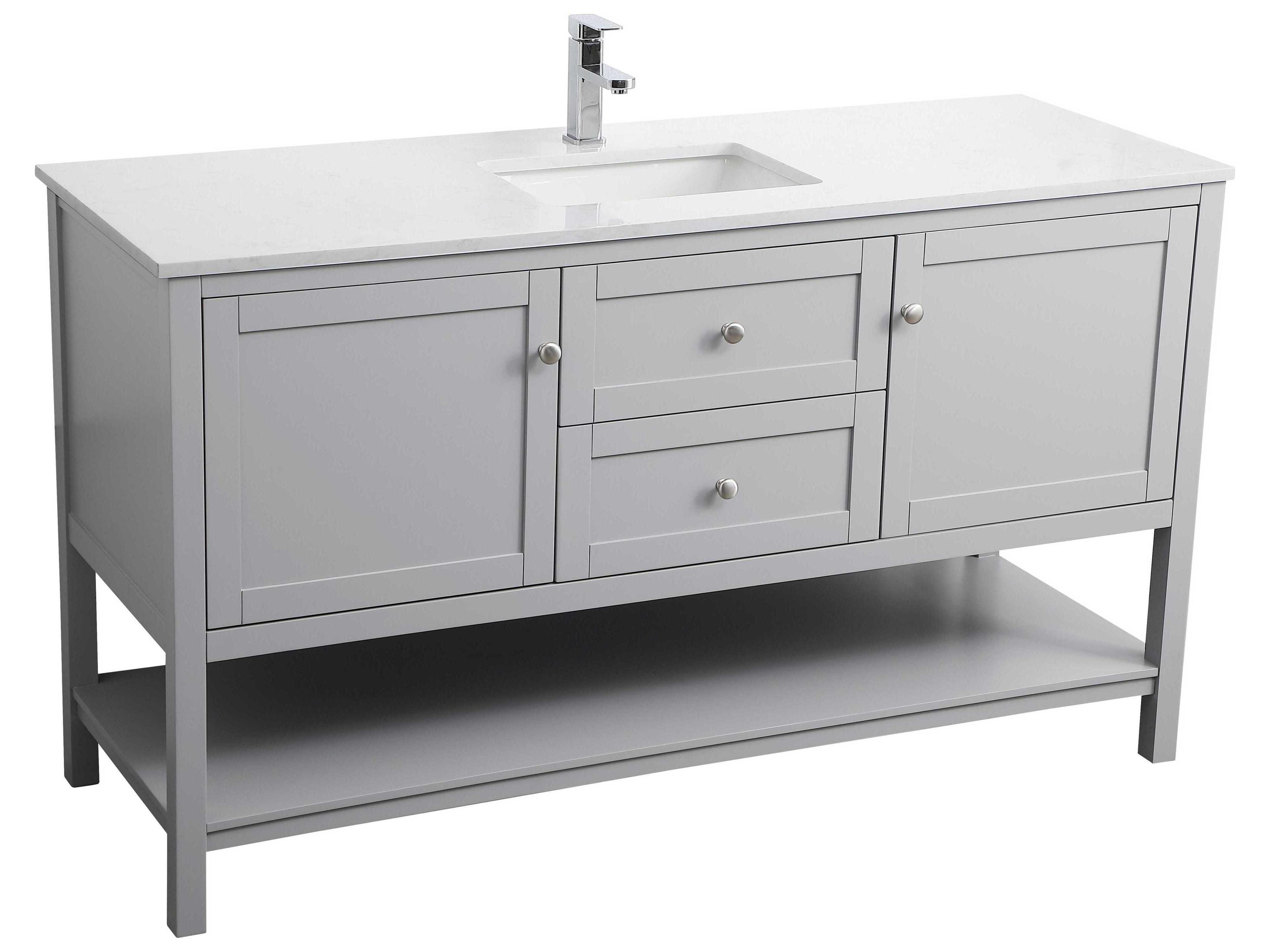 Elegant Lighting Heath Grey Vanity