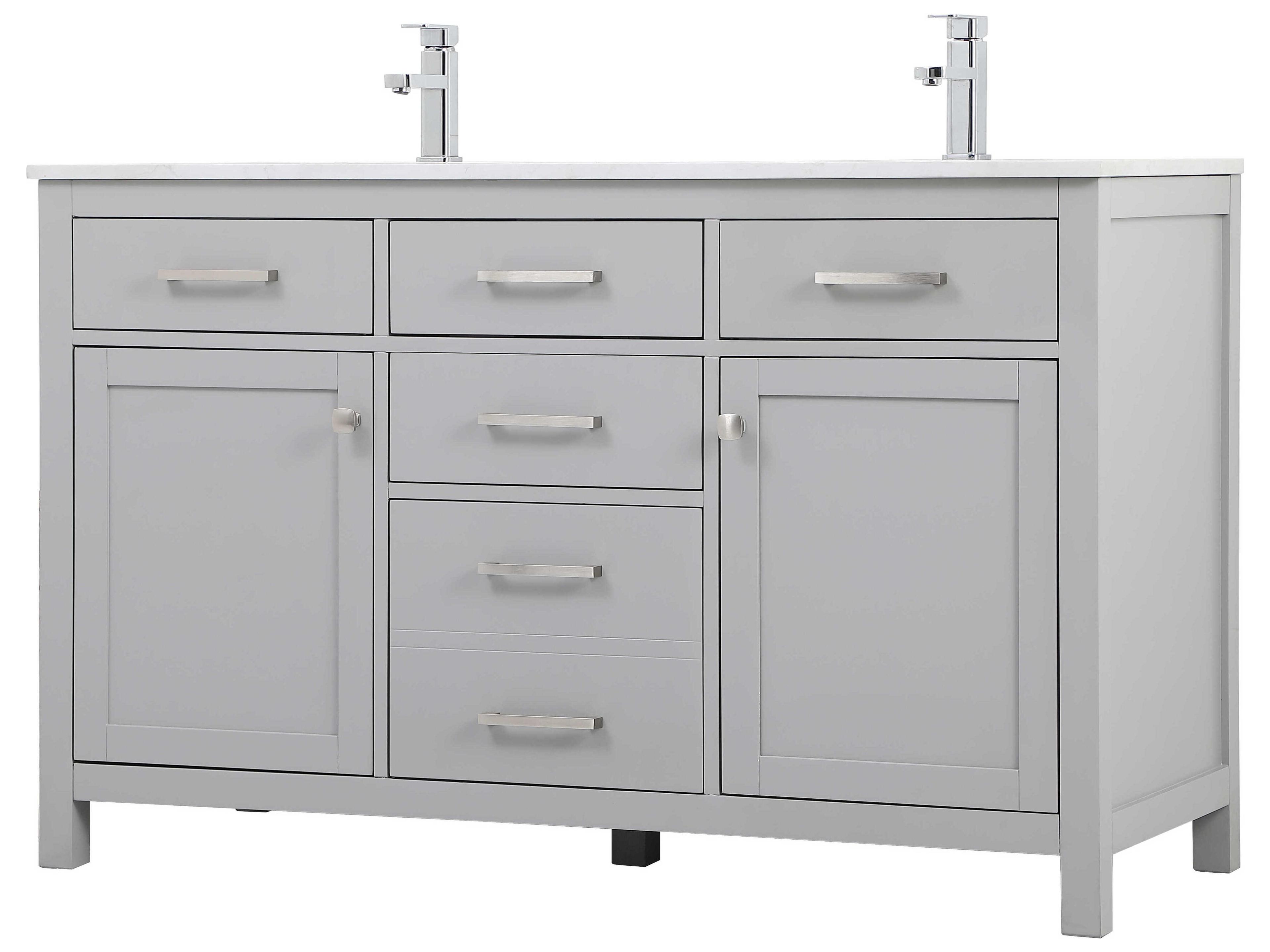 Elegant Lighting Lewis Grey Vanity