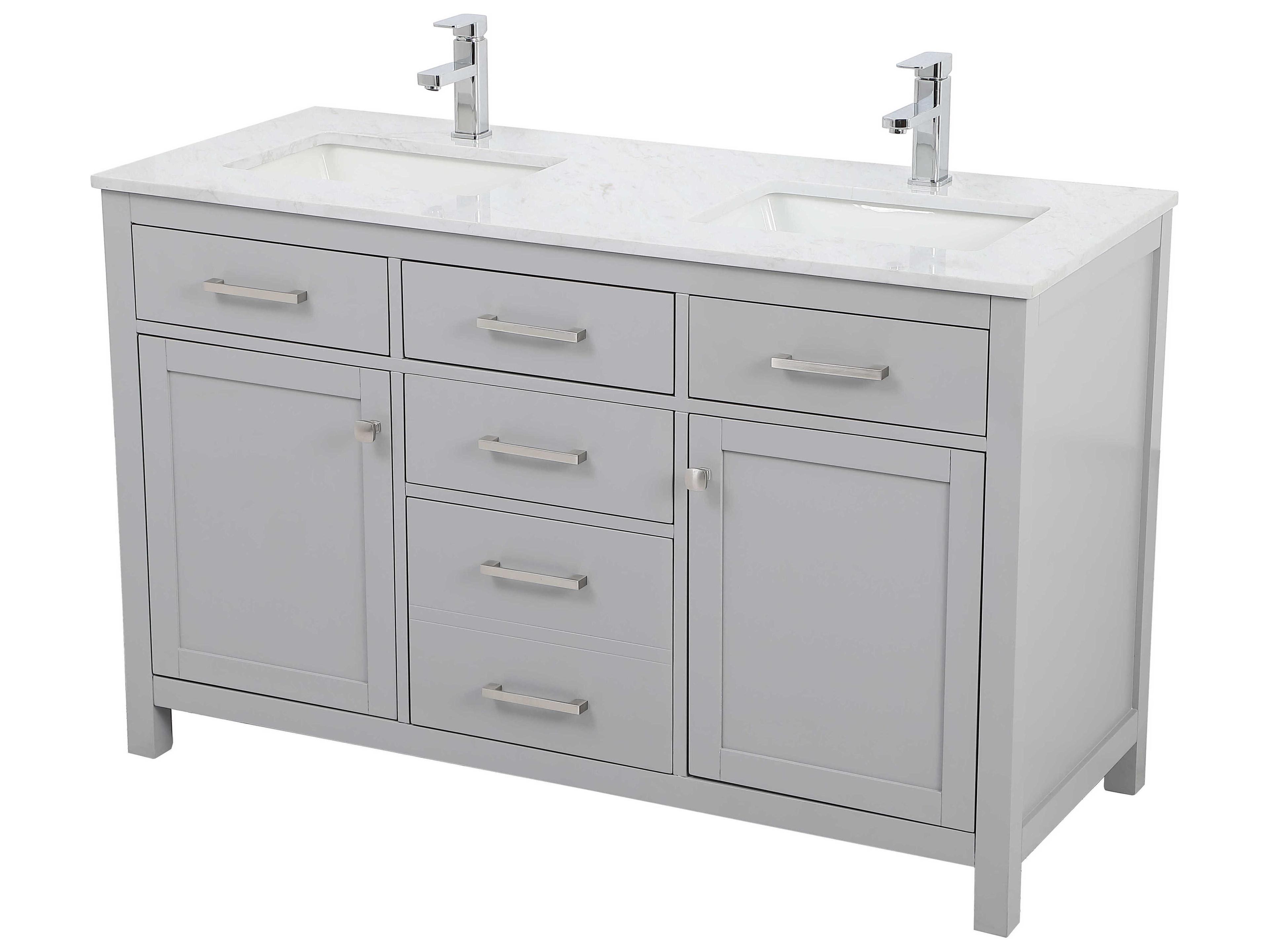 Elegant Lighting Lewis Grey Vanity