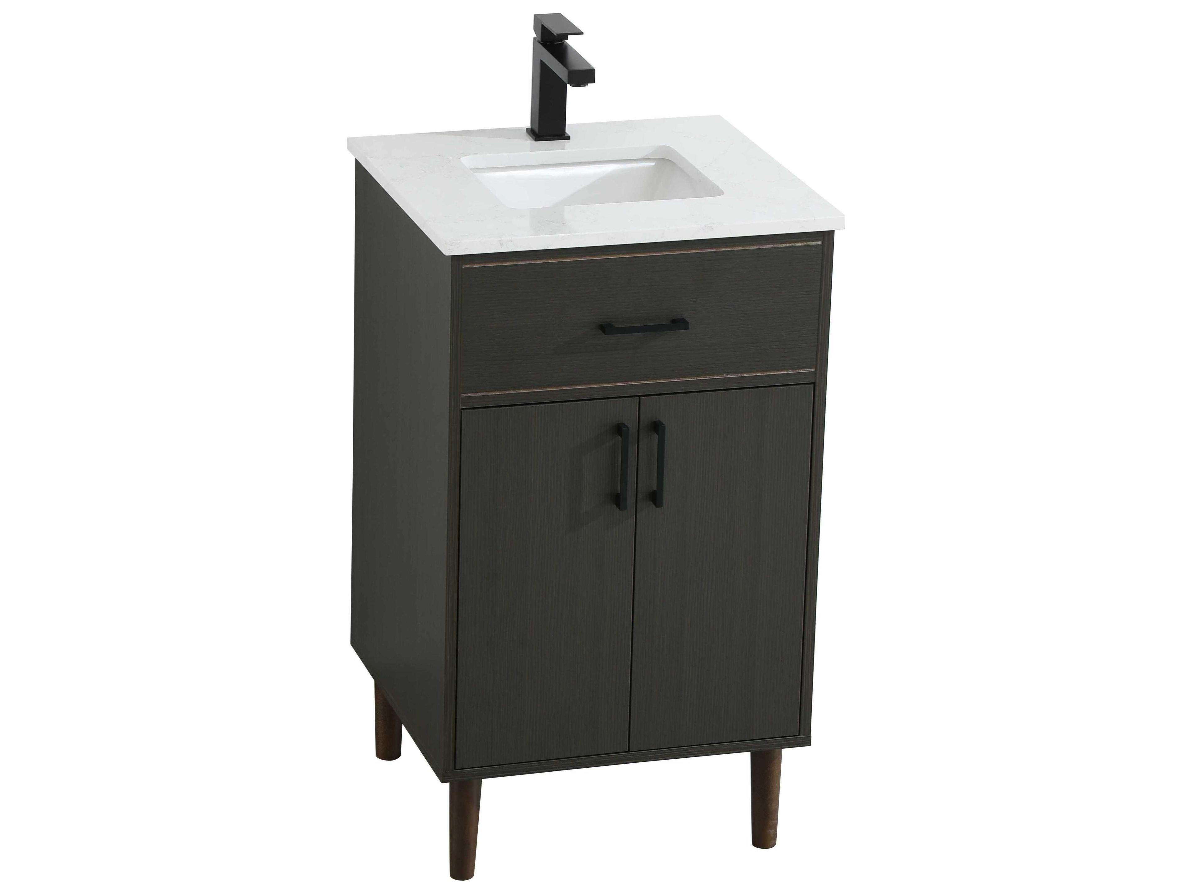 Elegant Lighting Chandler Mocha Brown 20" Vanity