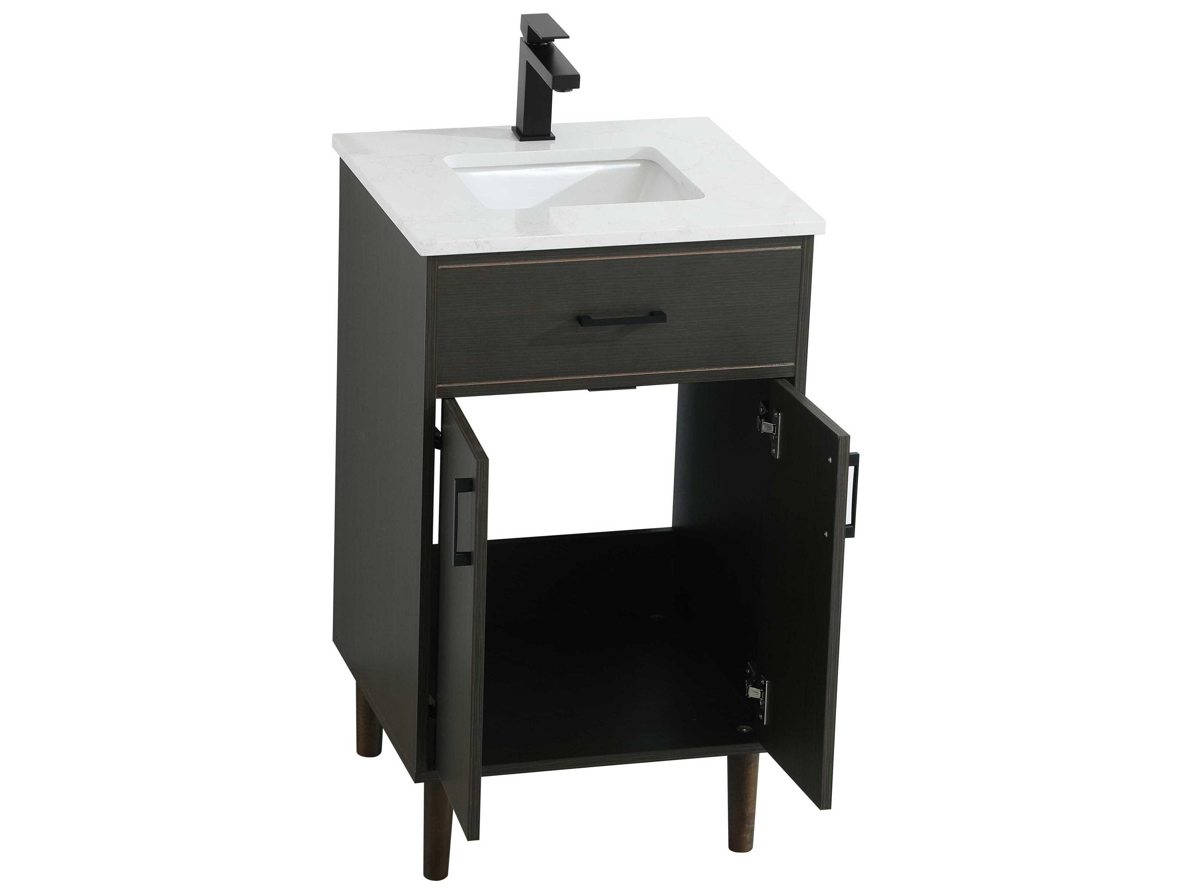 Elegant Lighting Chandler Mocha Brown 20" Vanity