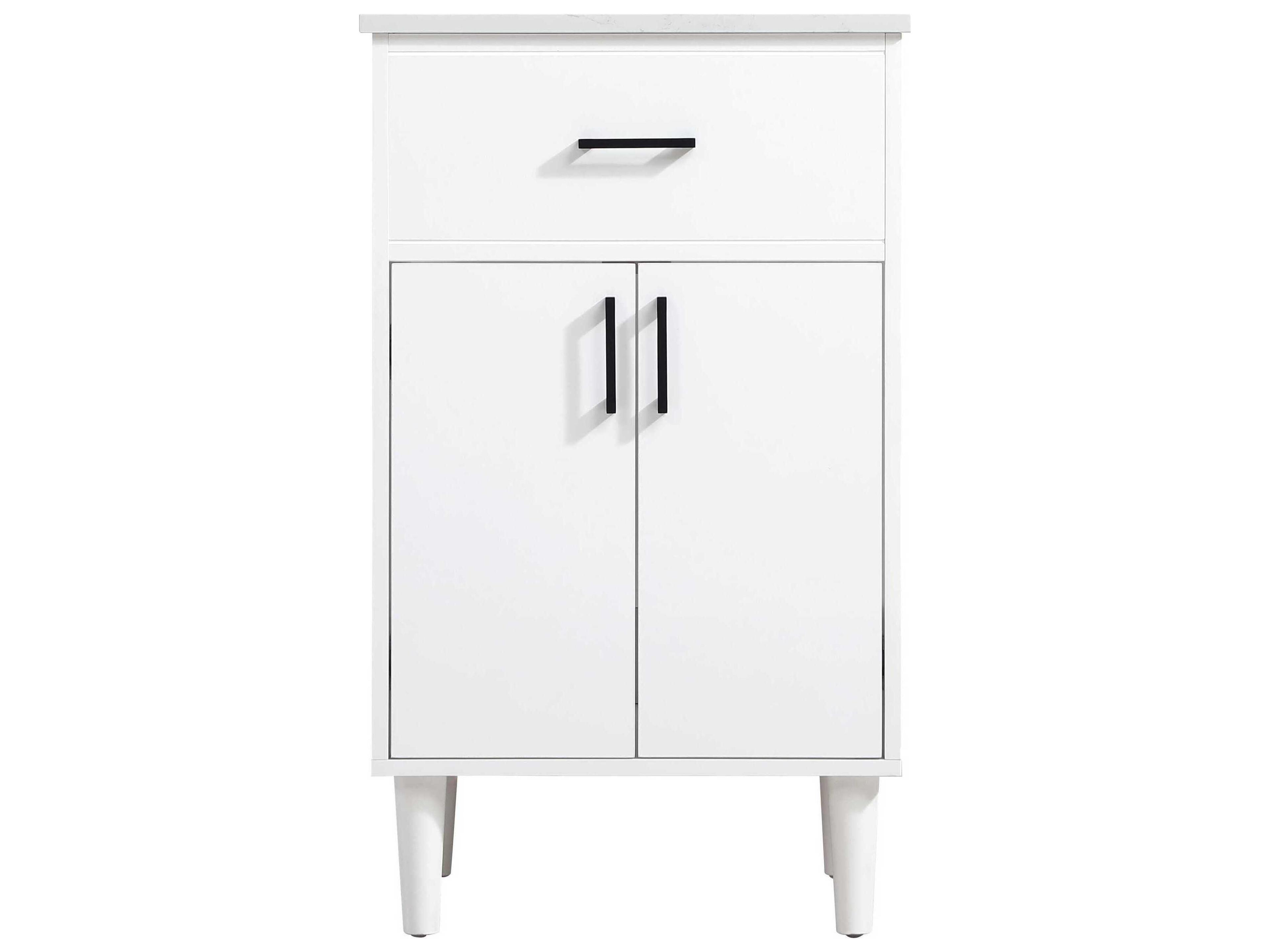 Elegant Lighting Chandler White 20" Vanity