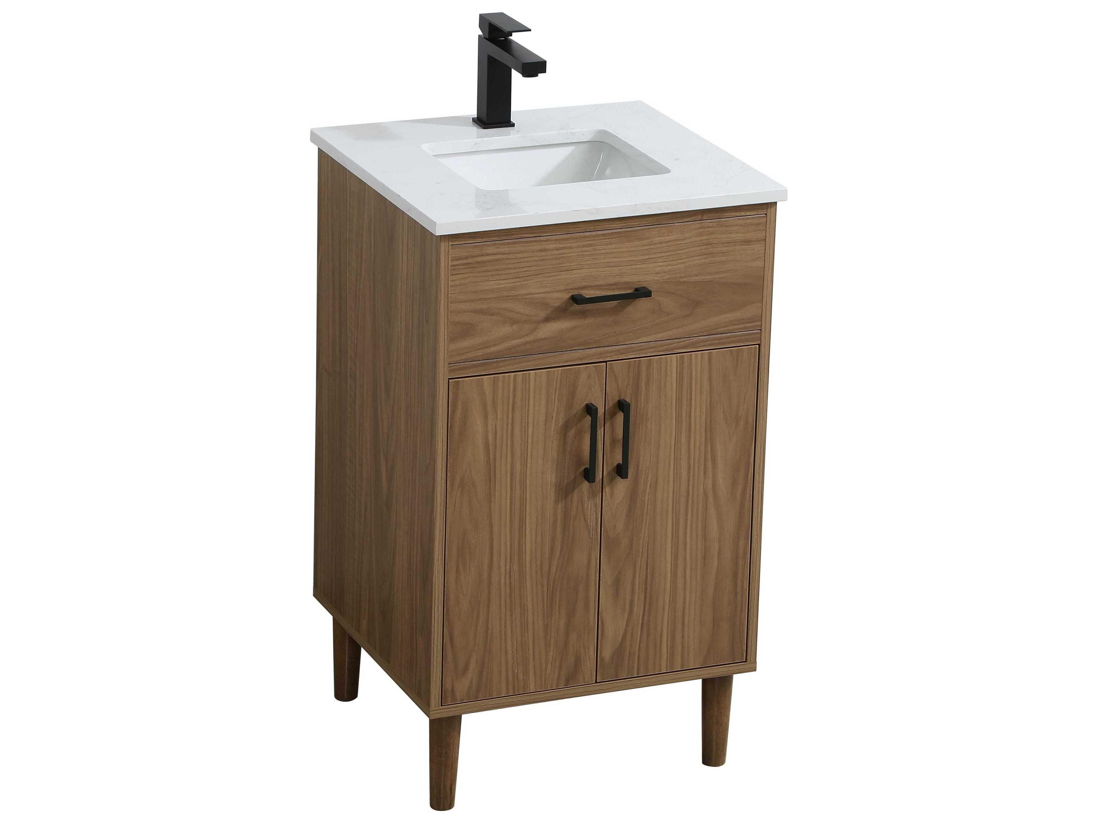 Elegant Lighting Chandler Walnut Brown 20" Vanity