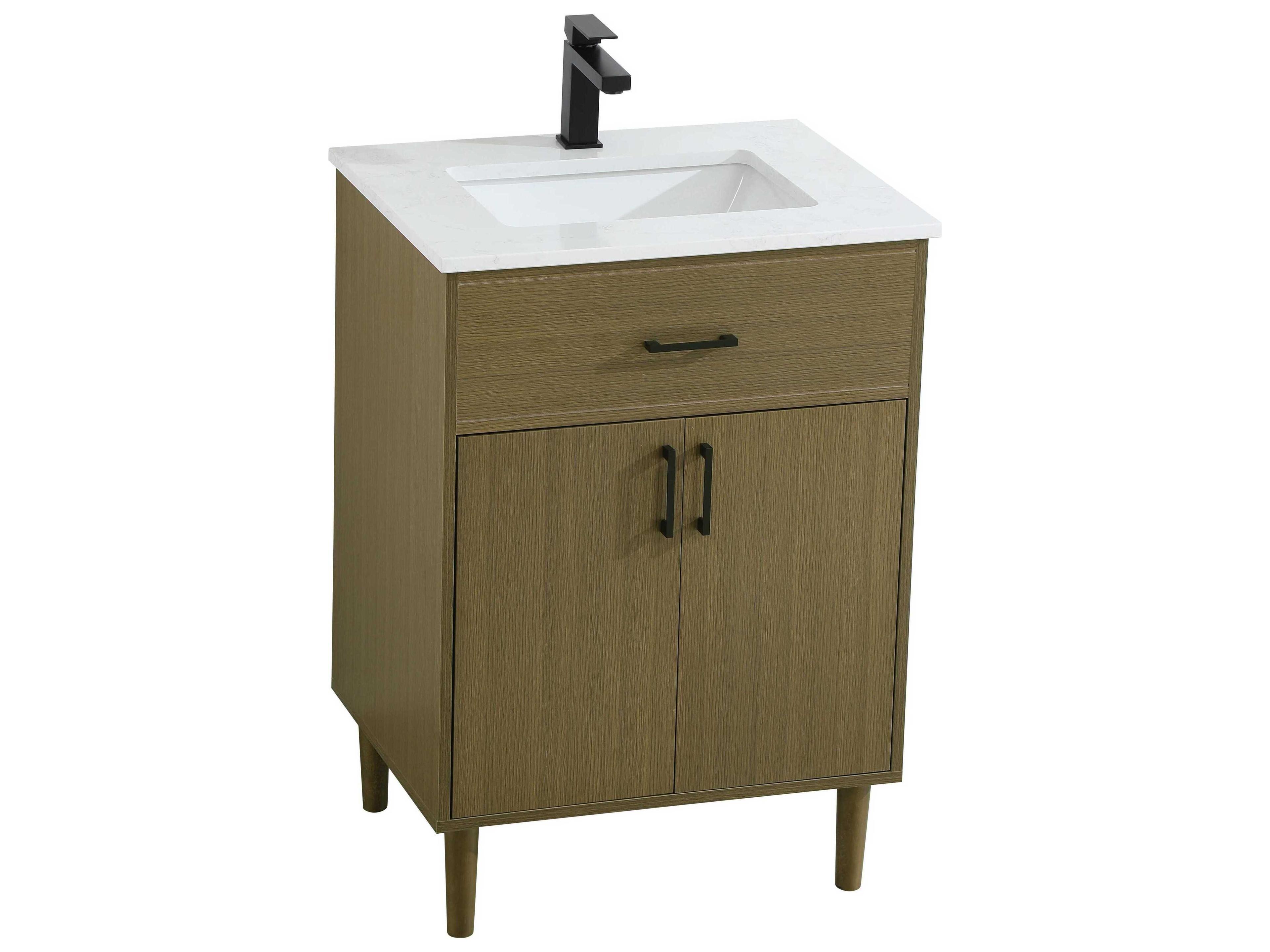 Elegant Lighting Chandler Chestnut Brown 24" Vanity