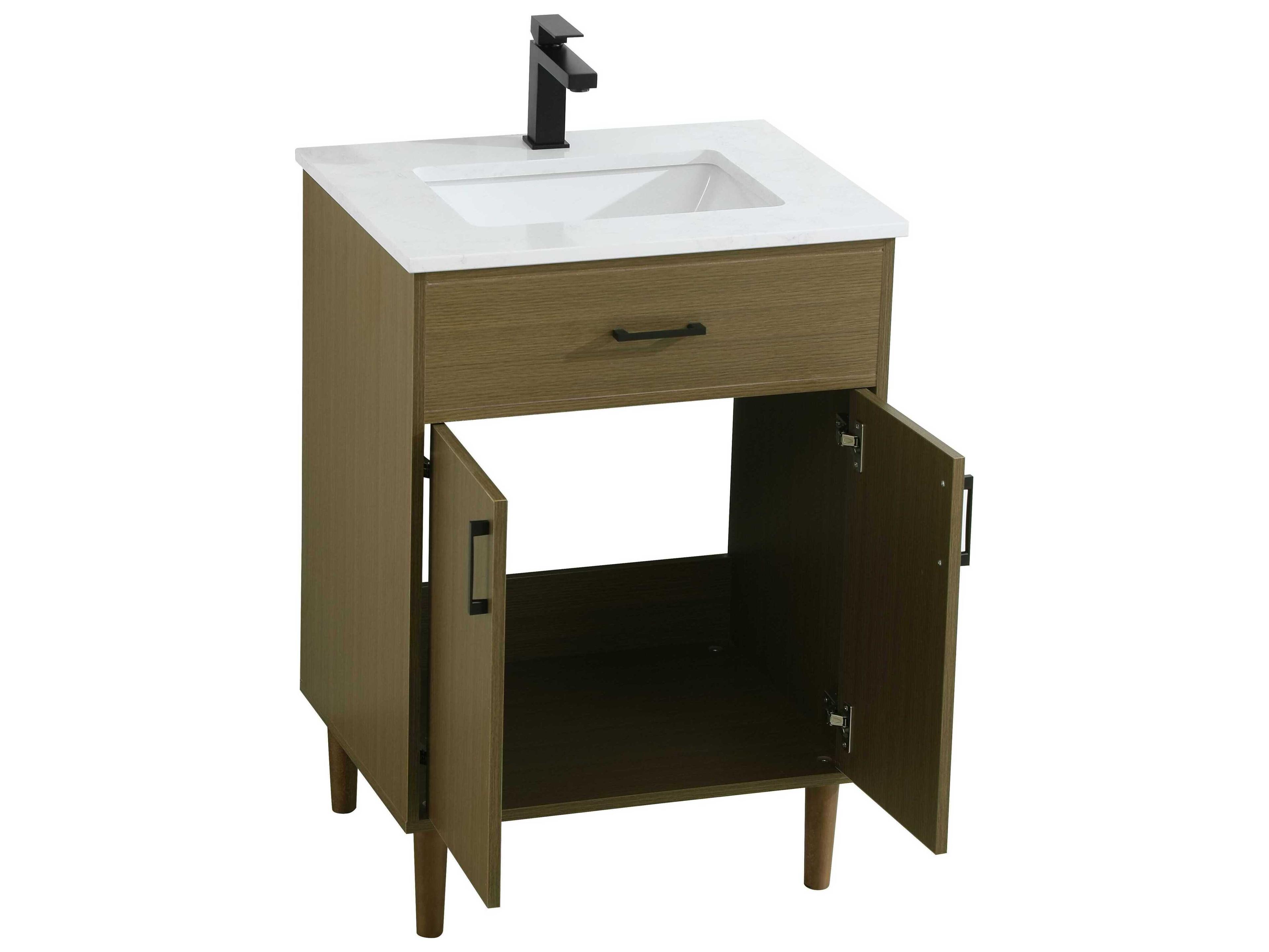 Elegant Lighting Chandler Chestnut Brown 24" Vanity