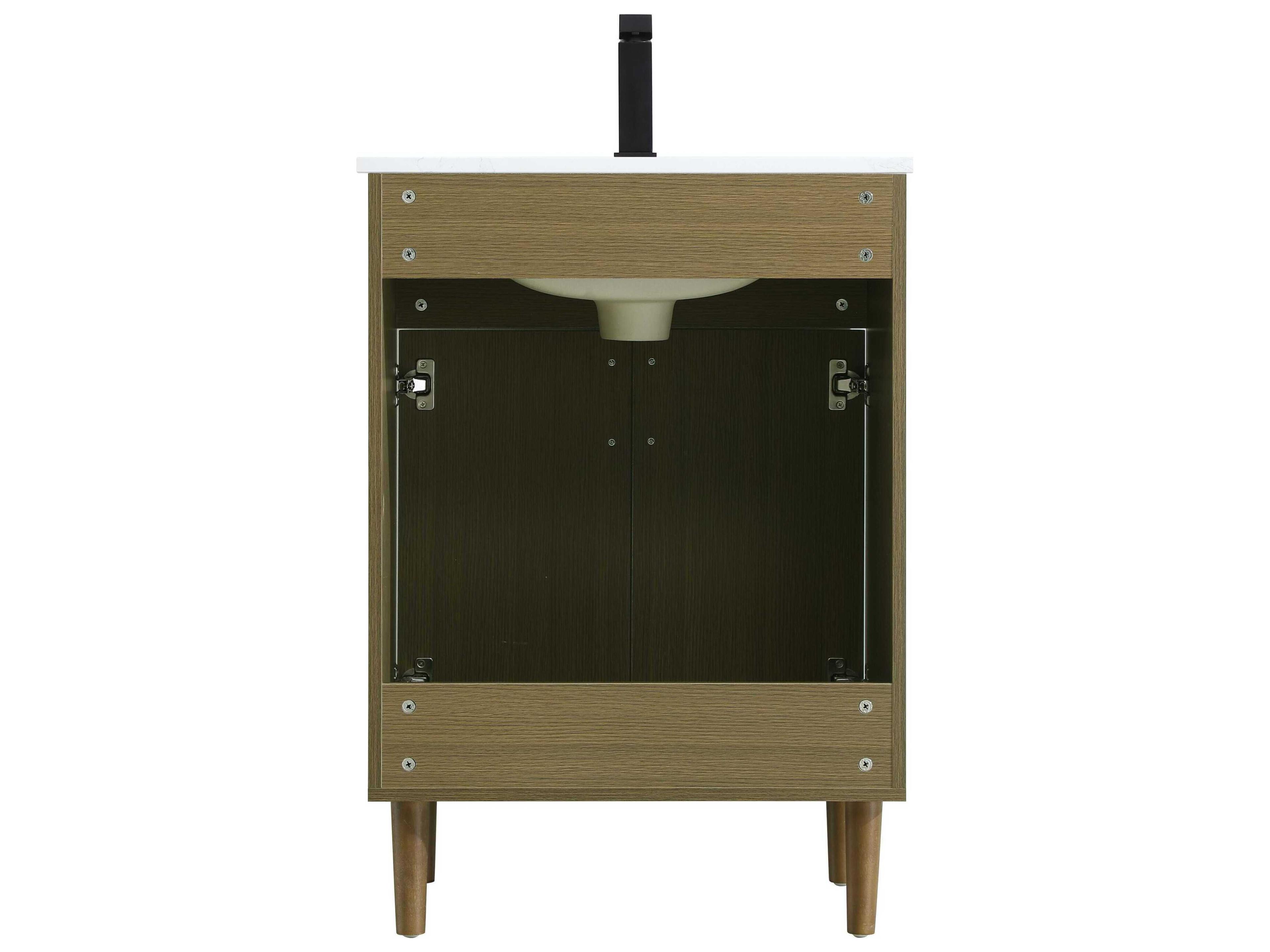 Elegant Lighting Chandler Chestnut Brown 24" Vanity