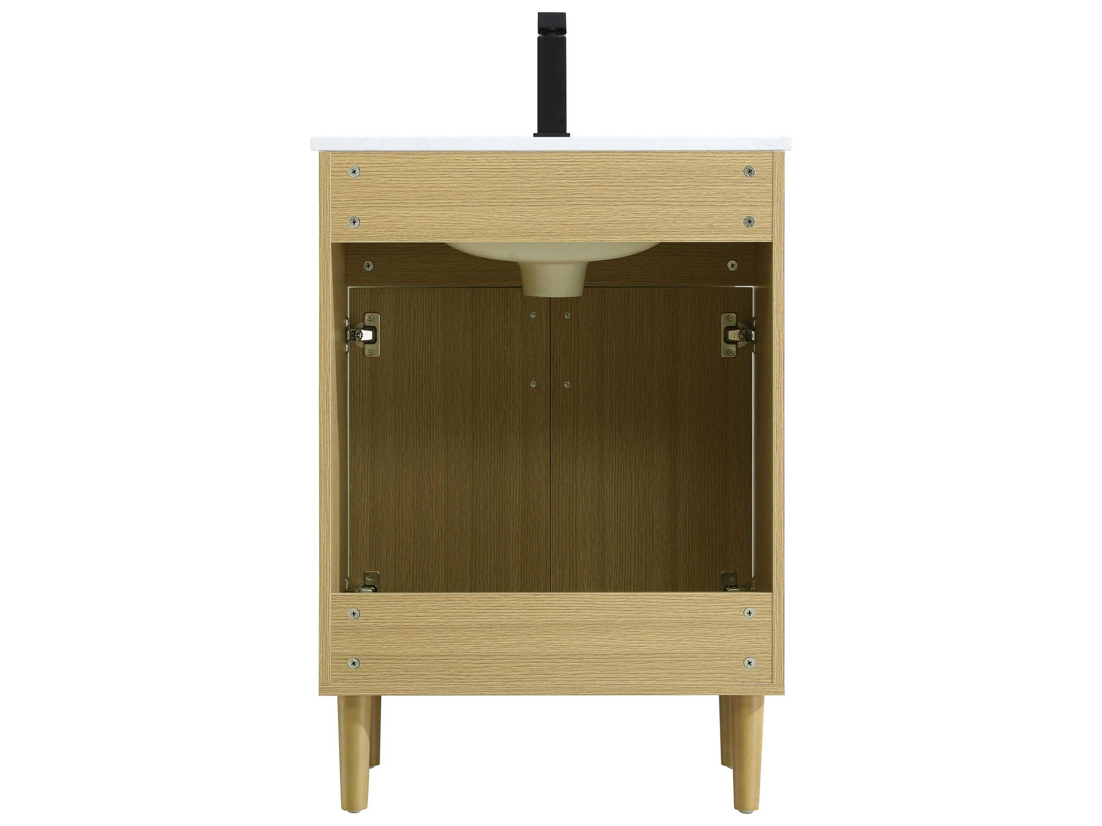 Elegant Lighting Chandler Honey Brown 24" Vanity