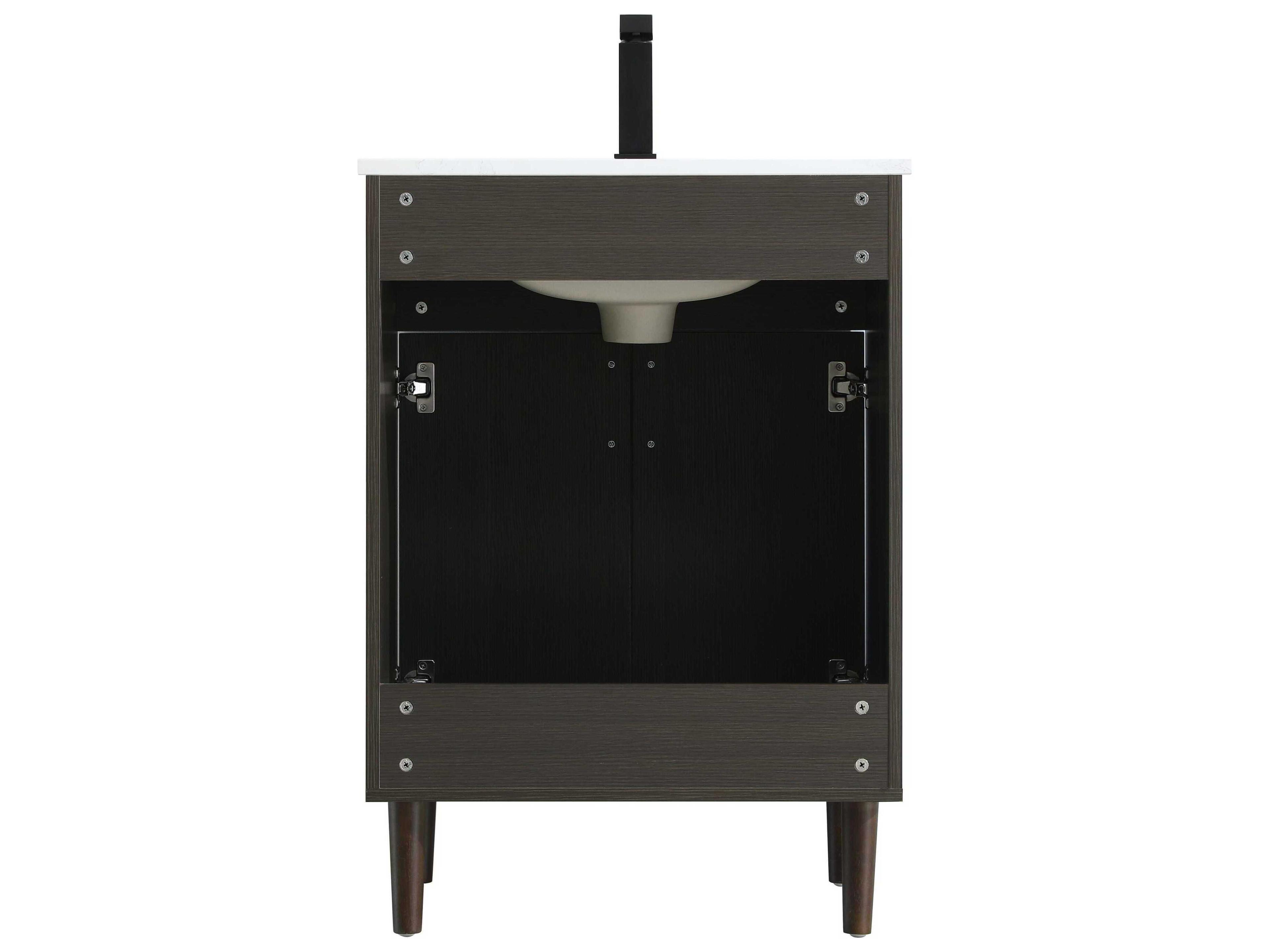 Elegant Lighting Chandler Mocha Brown 24" Vanity