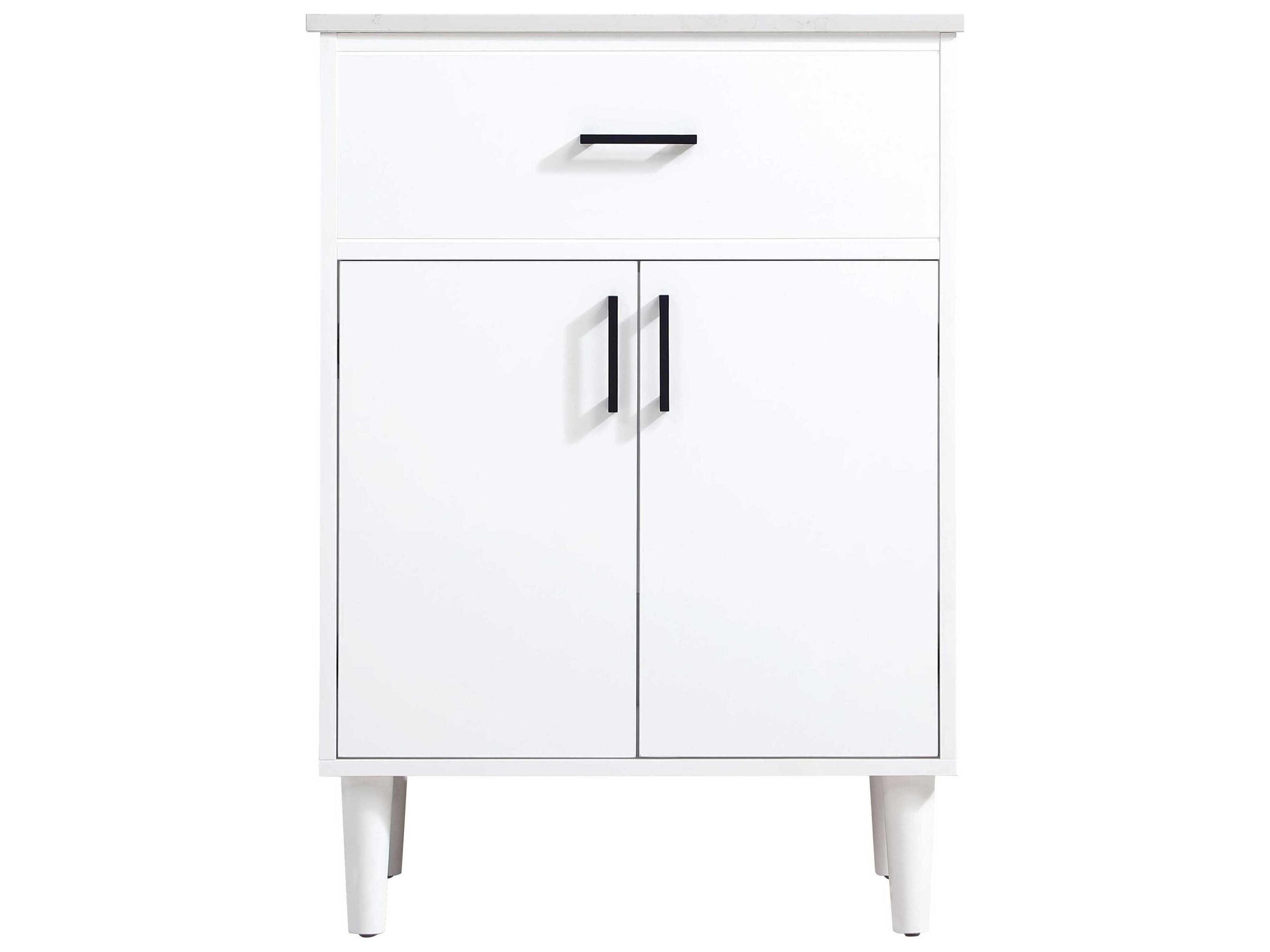Elegant Lighting Chandler White 24" Vanity