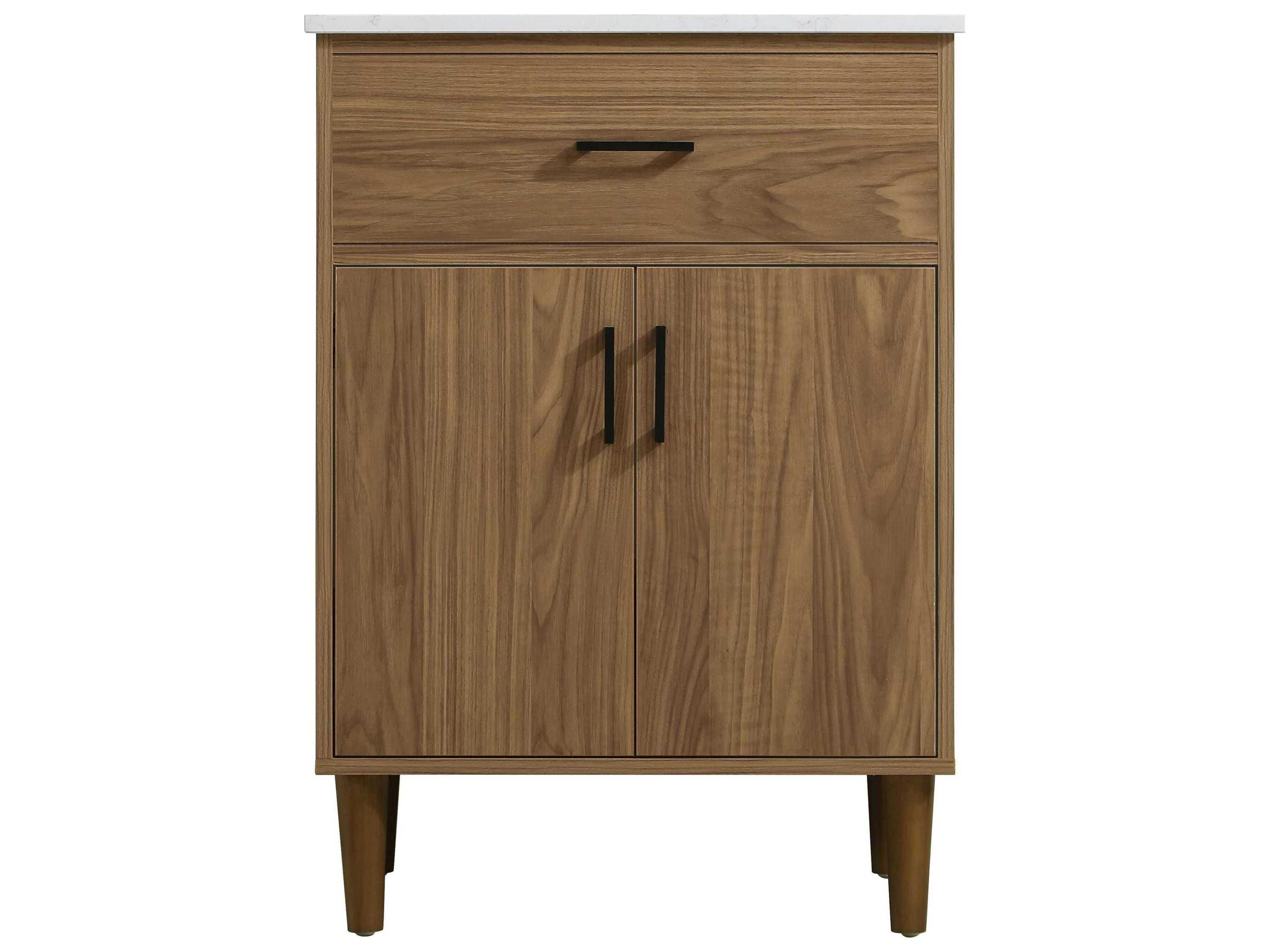 Elegant Lighting Chandler Walnut Brown 24" Vanity