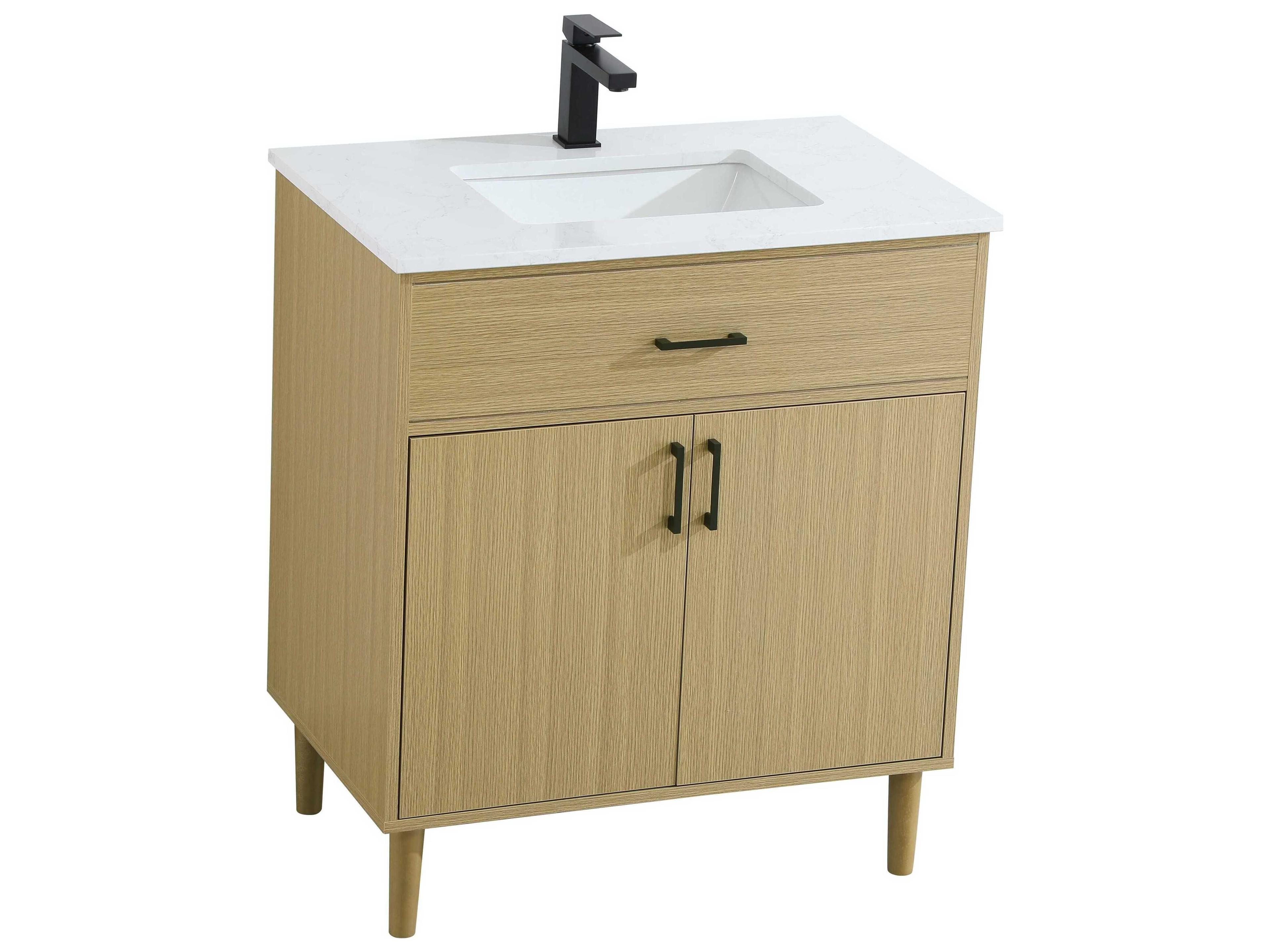 Elegant Lighting Chandler Honey Brown 30" Vanity