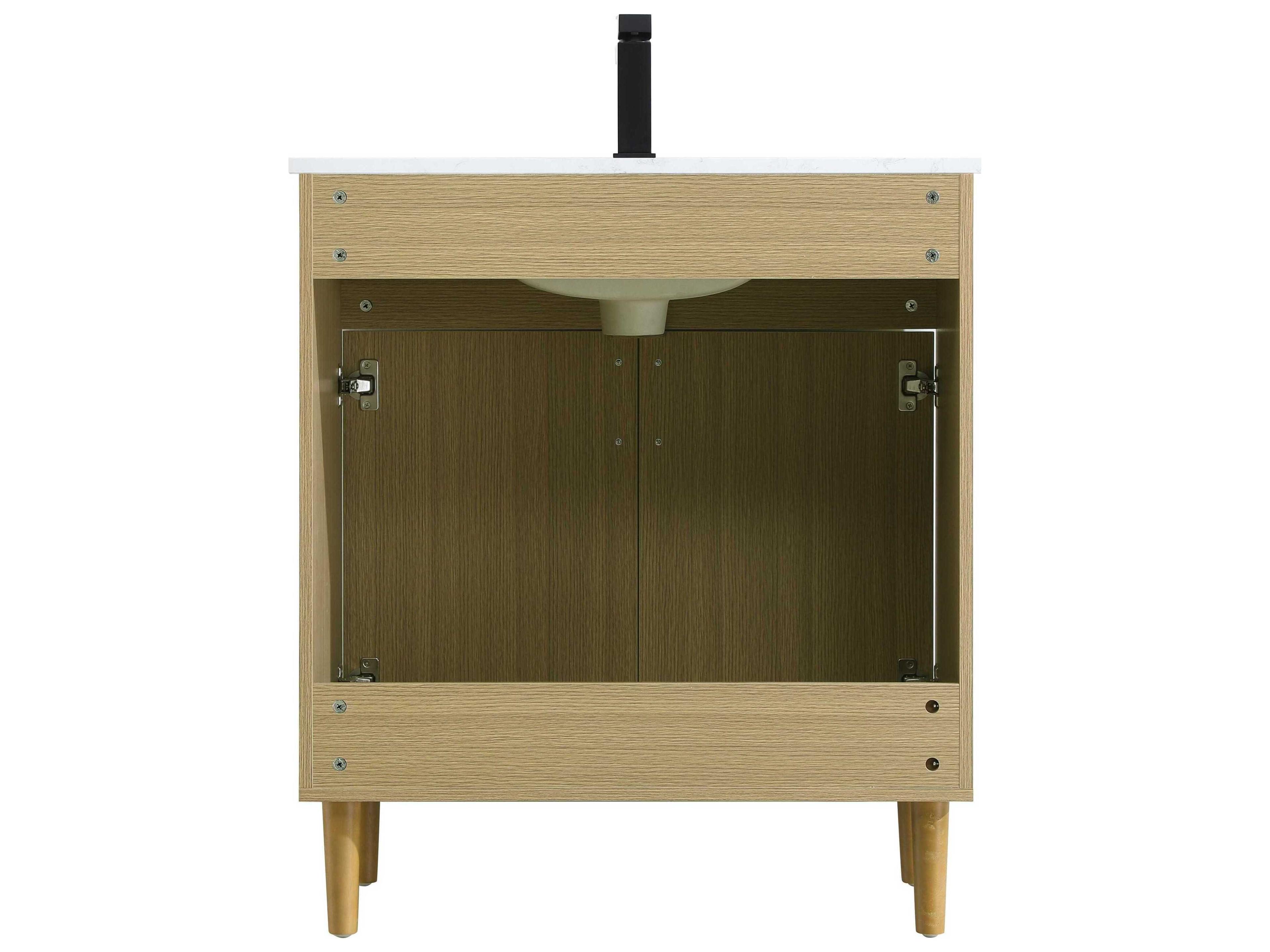 Elegant Lighting Chandler Honey Brown 30" Vanity