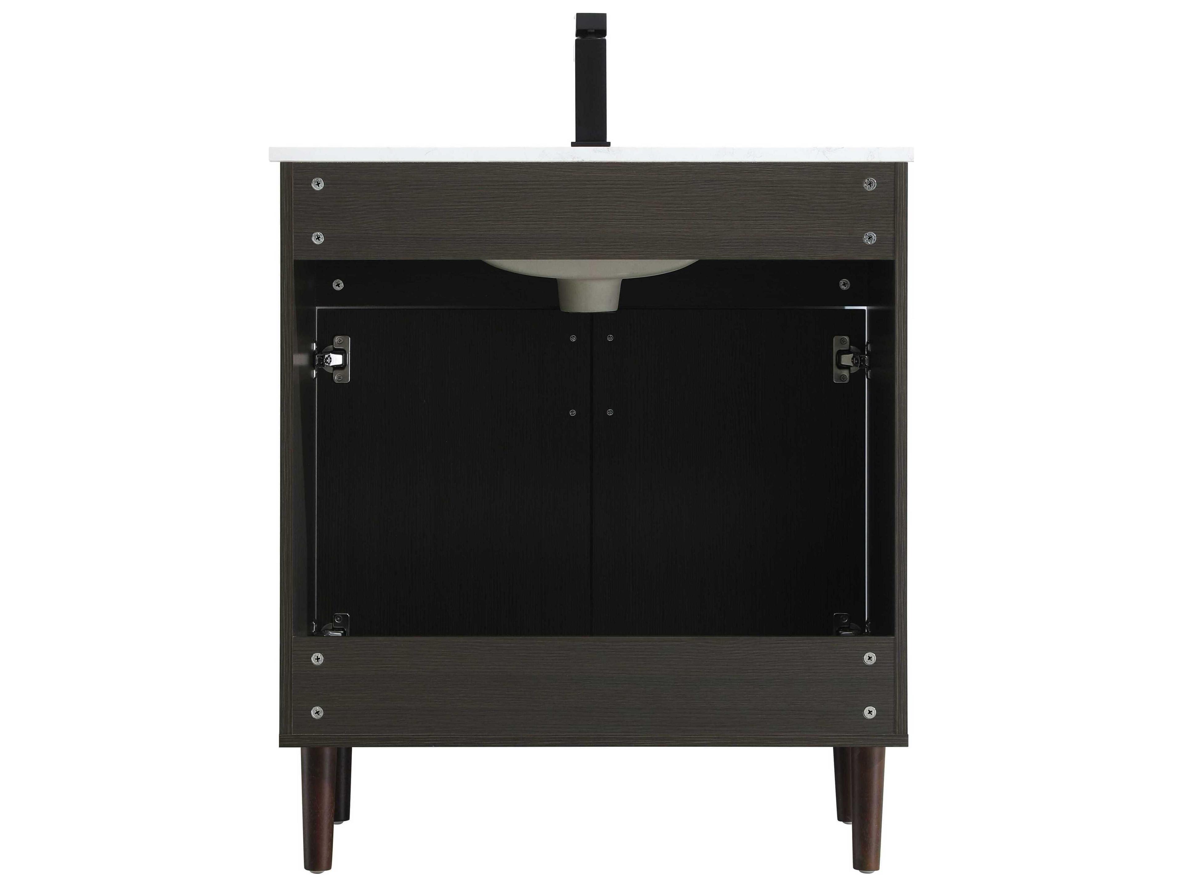 Elegant Lighting Chandler Mocha Brown 30" Vanity