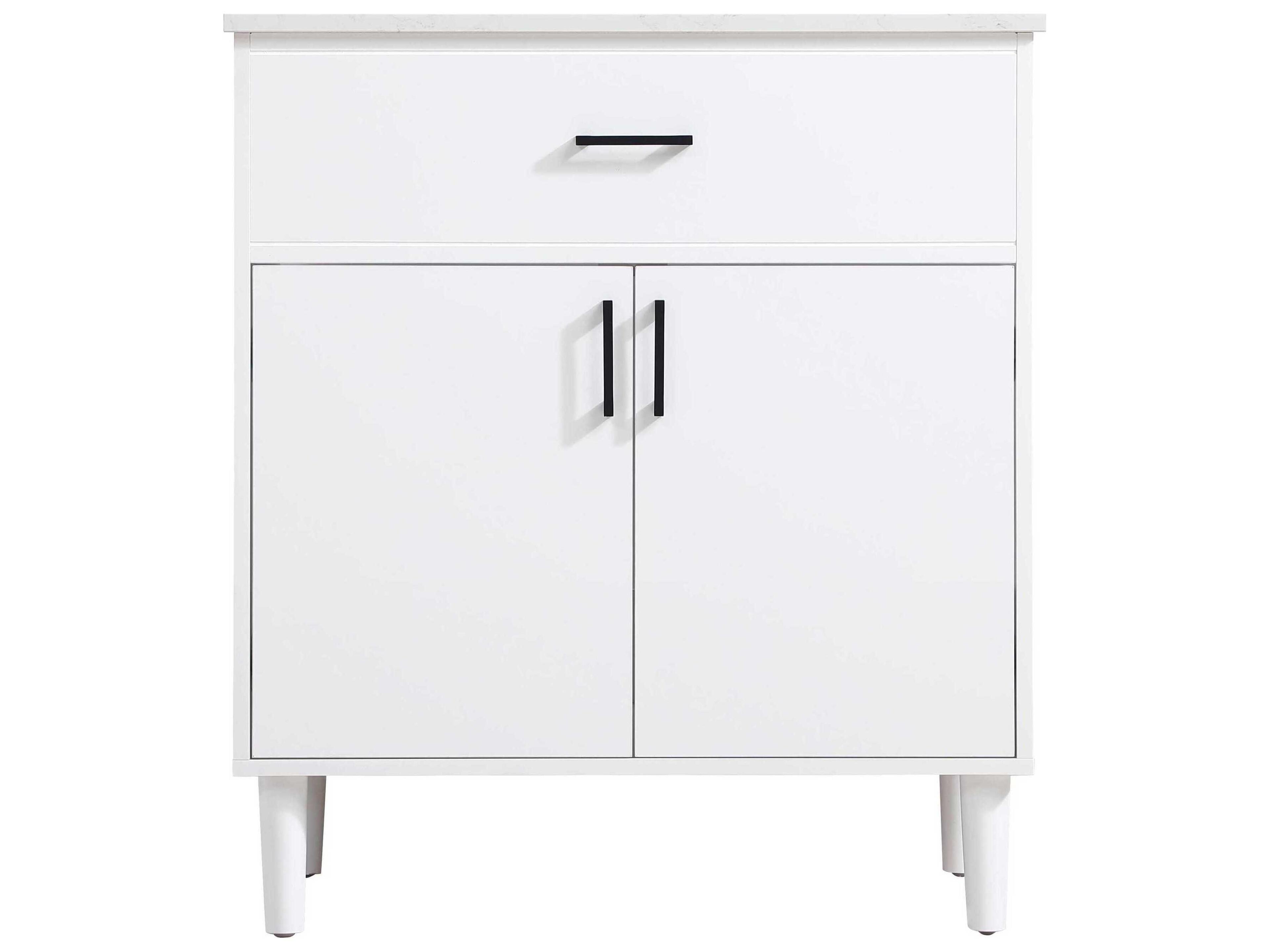 Elegant Lighting Chandler White 30" Vanity