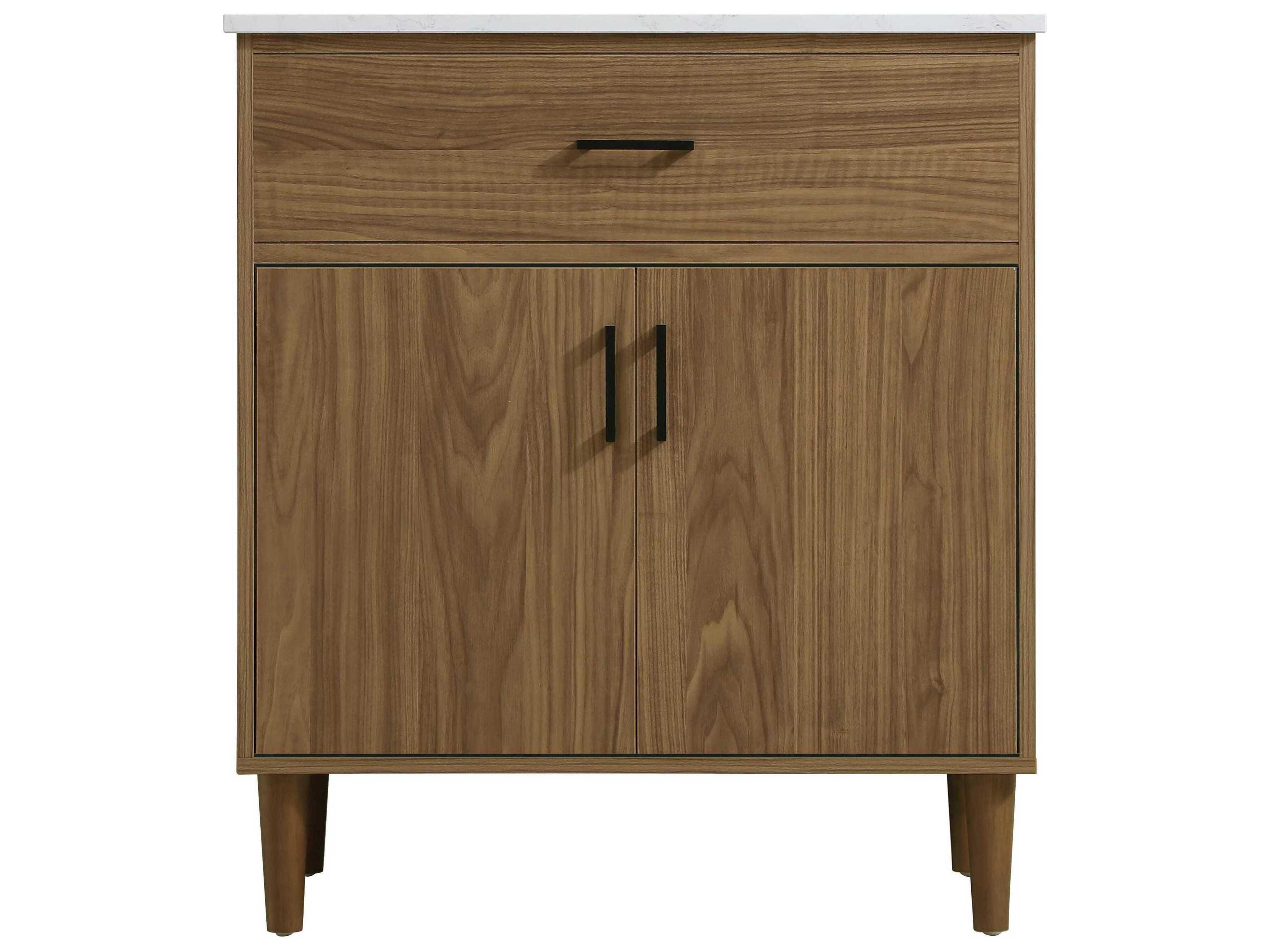 Elegant Lighting Chandler Walnut Brown 30" Vanity